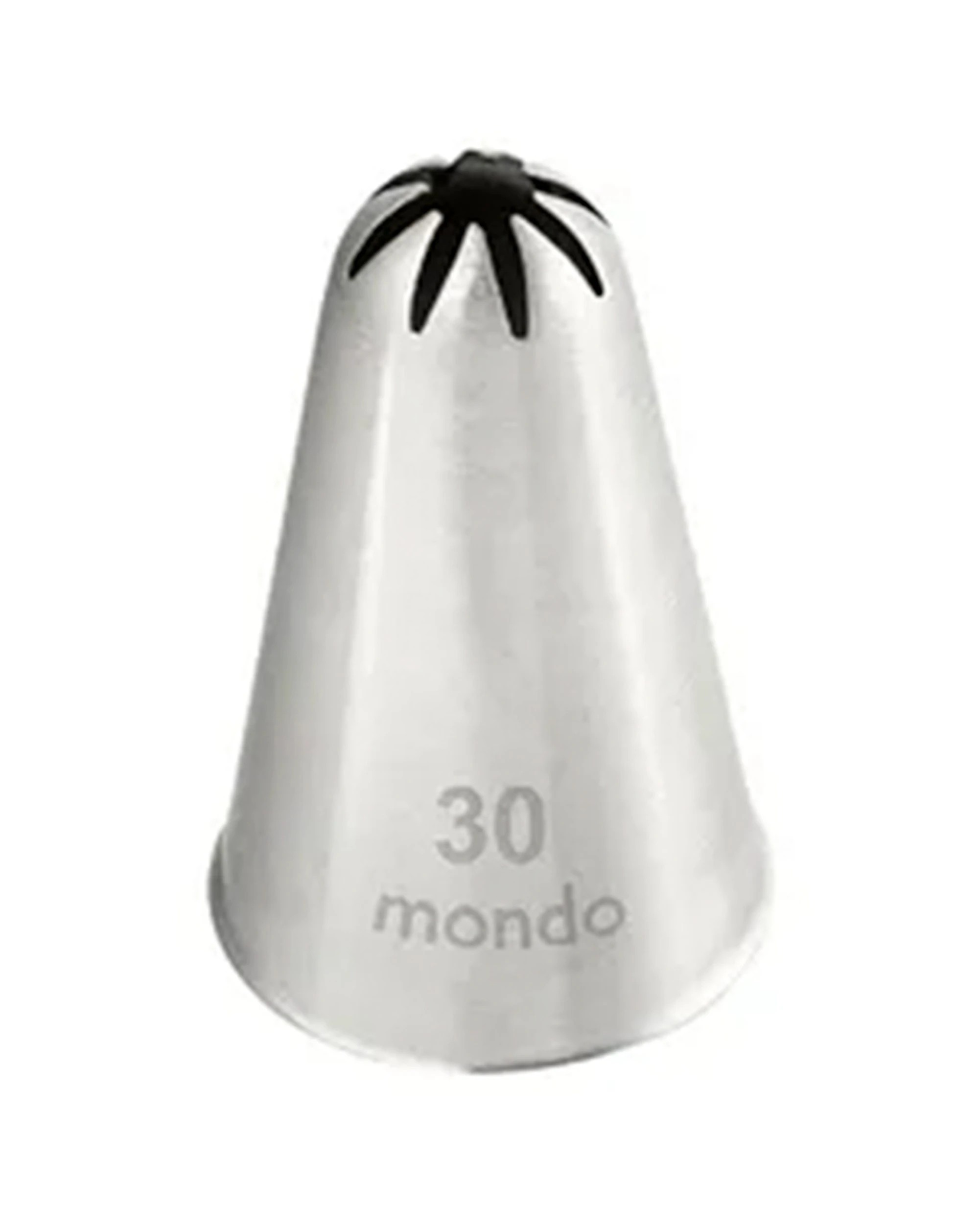 1 Mondo Closed Star Piping Tip Stainless Steel Cake Decorating Nozzle For Cakes - Silver, 1 of 3