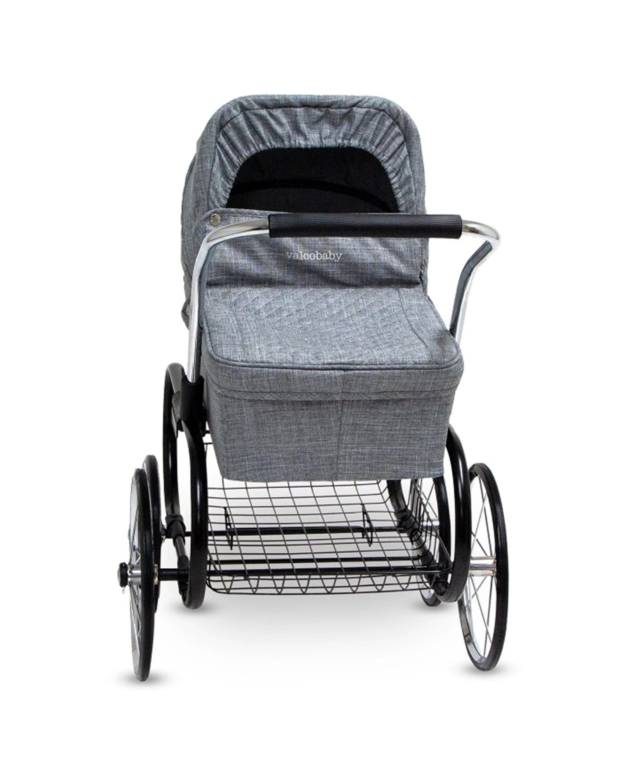 4 Just Like Mum Royale Doll Stroller Durable Nostalgic Design Large Size Easy - Grey, 4 of 7