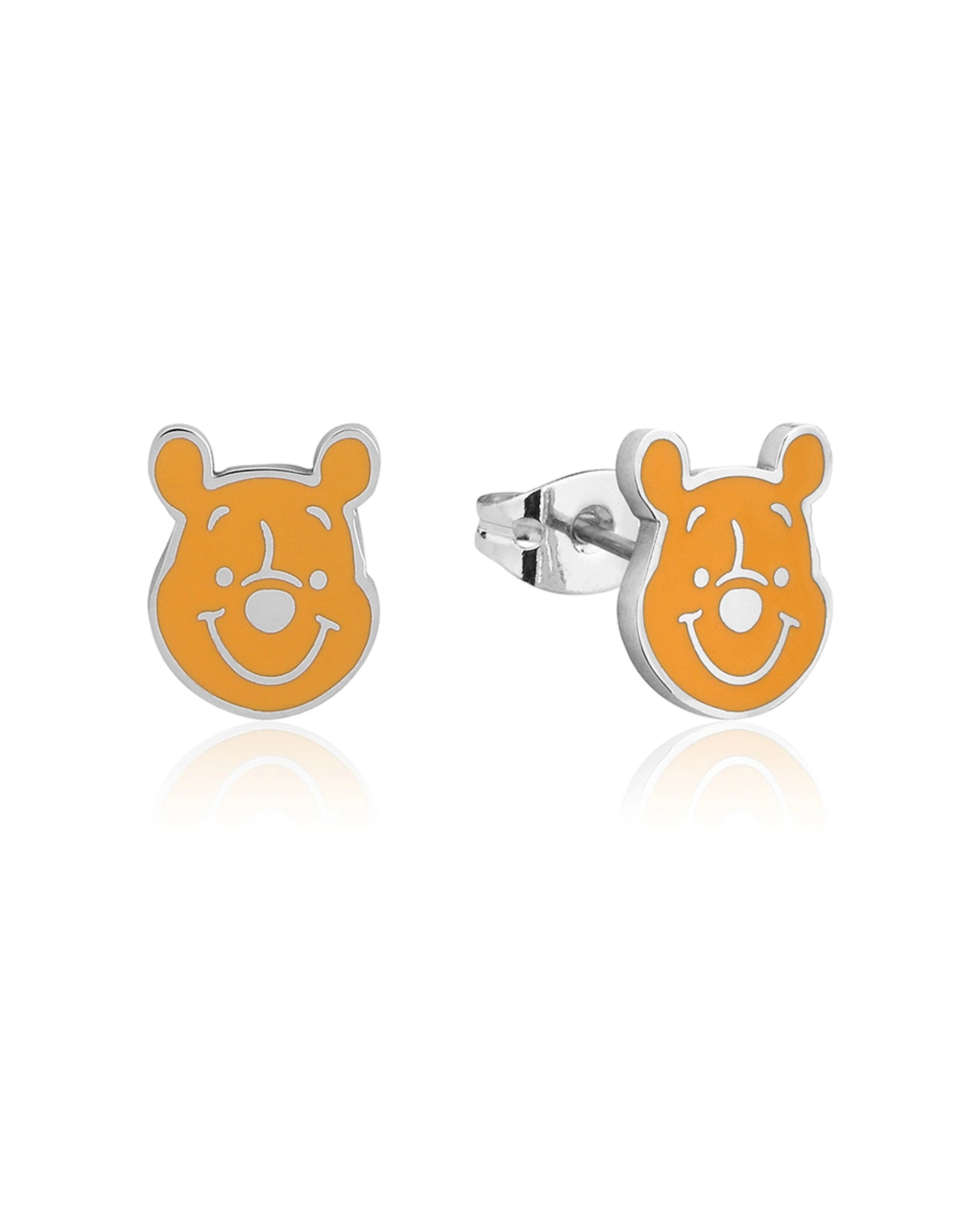 1 Couture Kingdom Ecc Disney Winnie The Pooh Winnie Face 12mm Stud Earrings - Yellow, 1 of 2