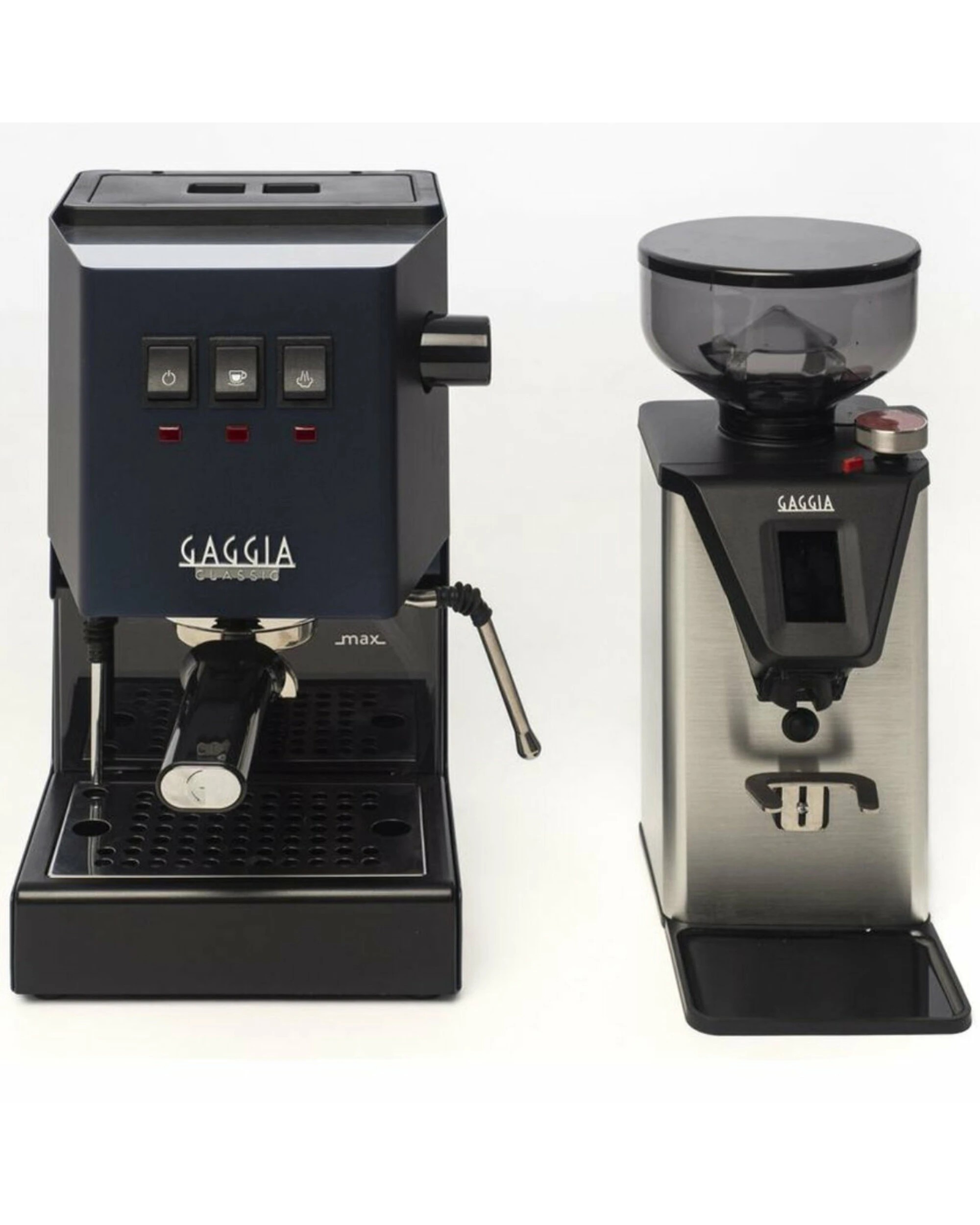 1 Gaggia Classic E24 Blue Coffee Machine & Coffee Grinder Package, 1 of 5