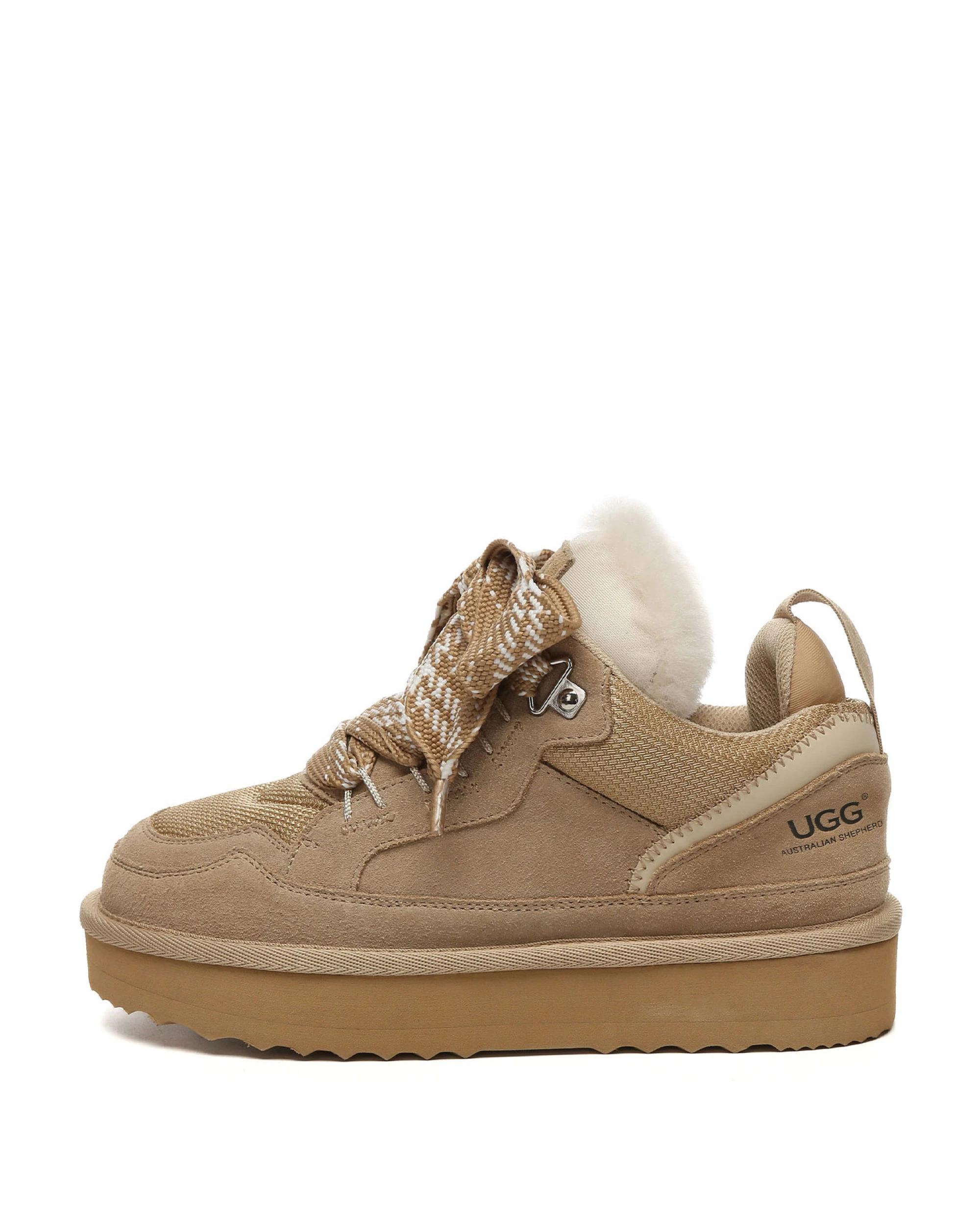 4 Australian Shepherd UGG Womens Parkyr Platform Sneakers SAND, 4 of 5