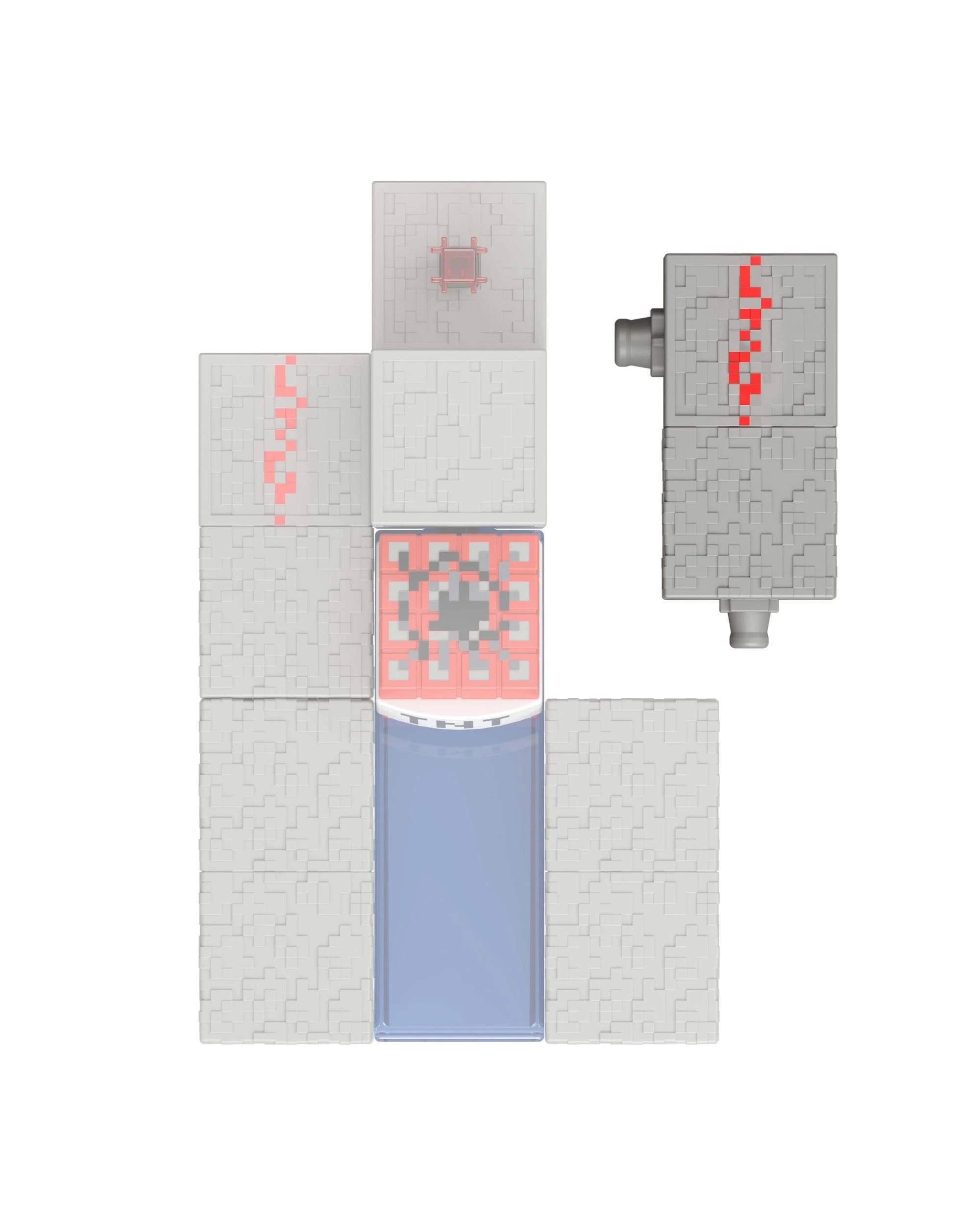 4 Minecraft Redstone Charged Steve Figure, 4 of 6