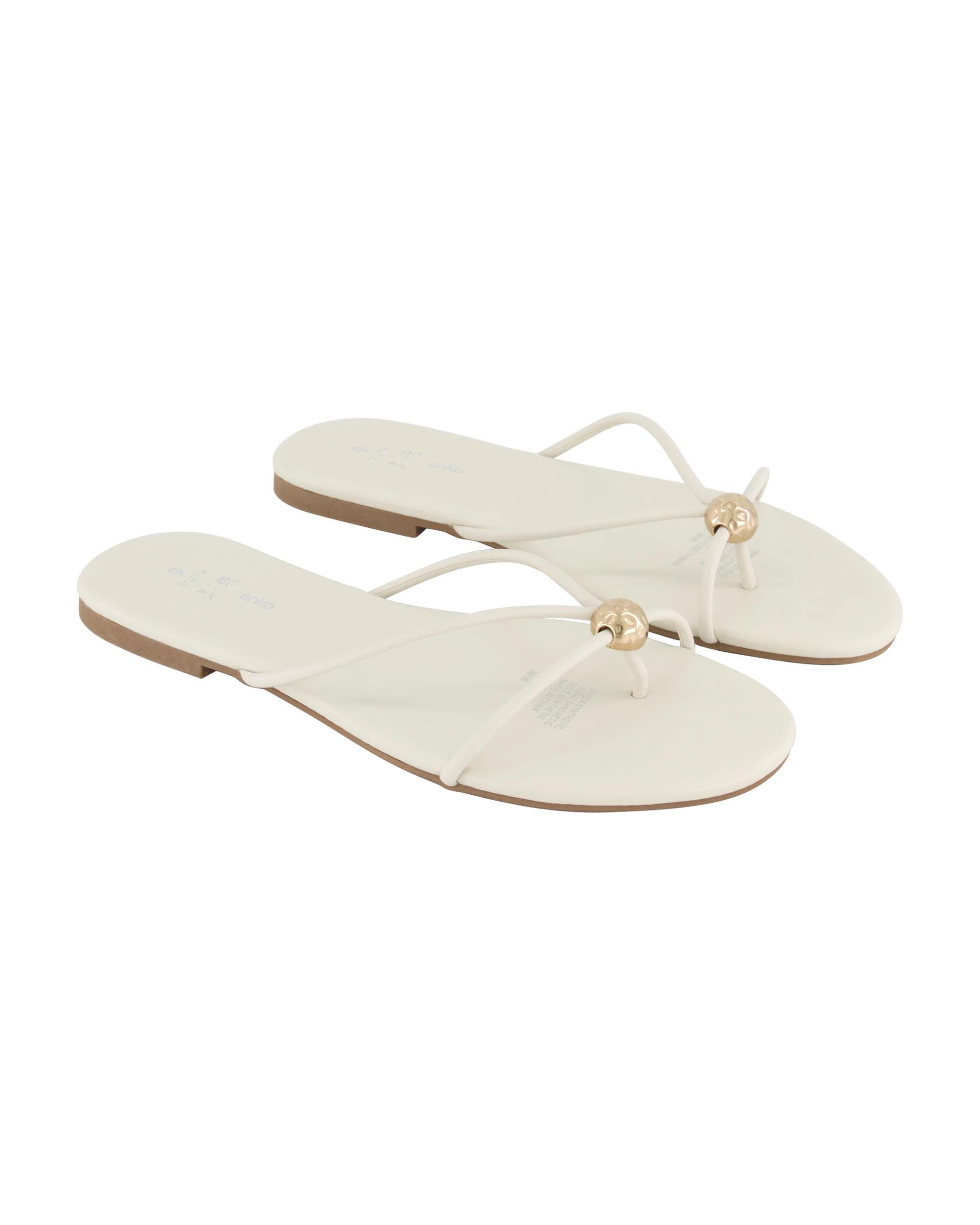 2 Toe Post Sandals Bone, 2 of 3