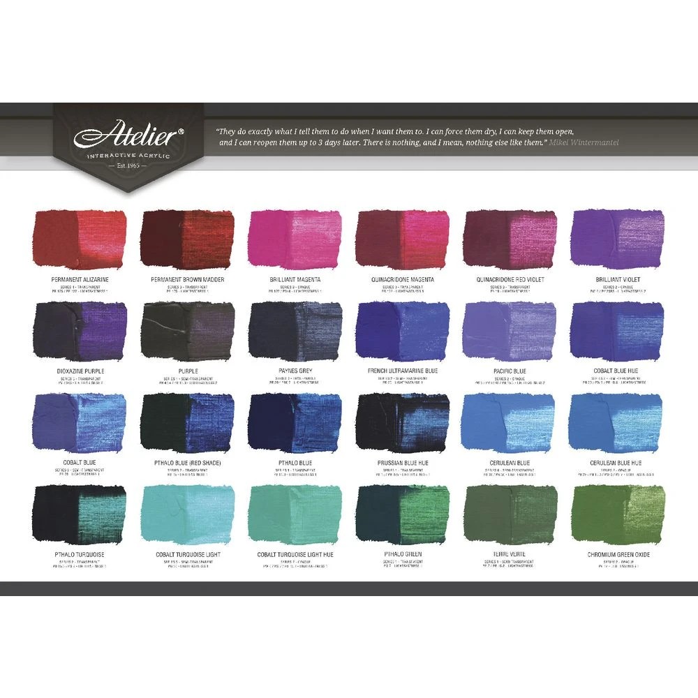 3 Atelier Interactive Artist Acrylic 80mL Payne's Grey S2, 3 of 4