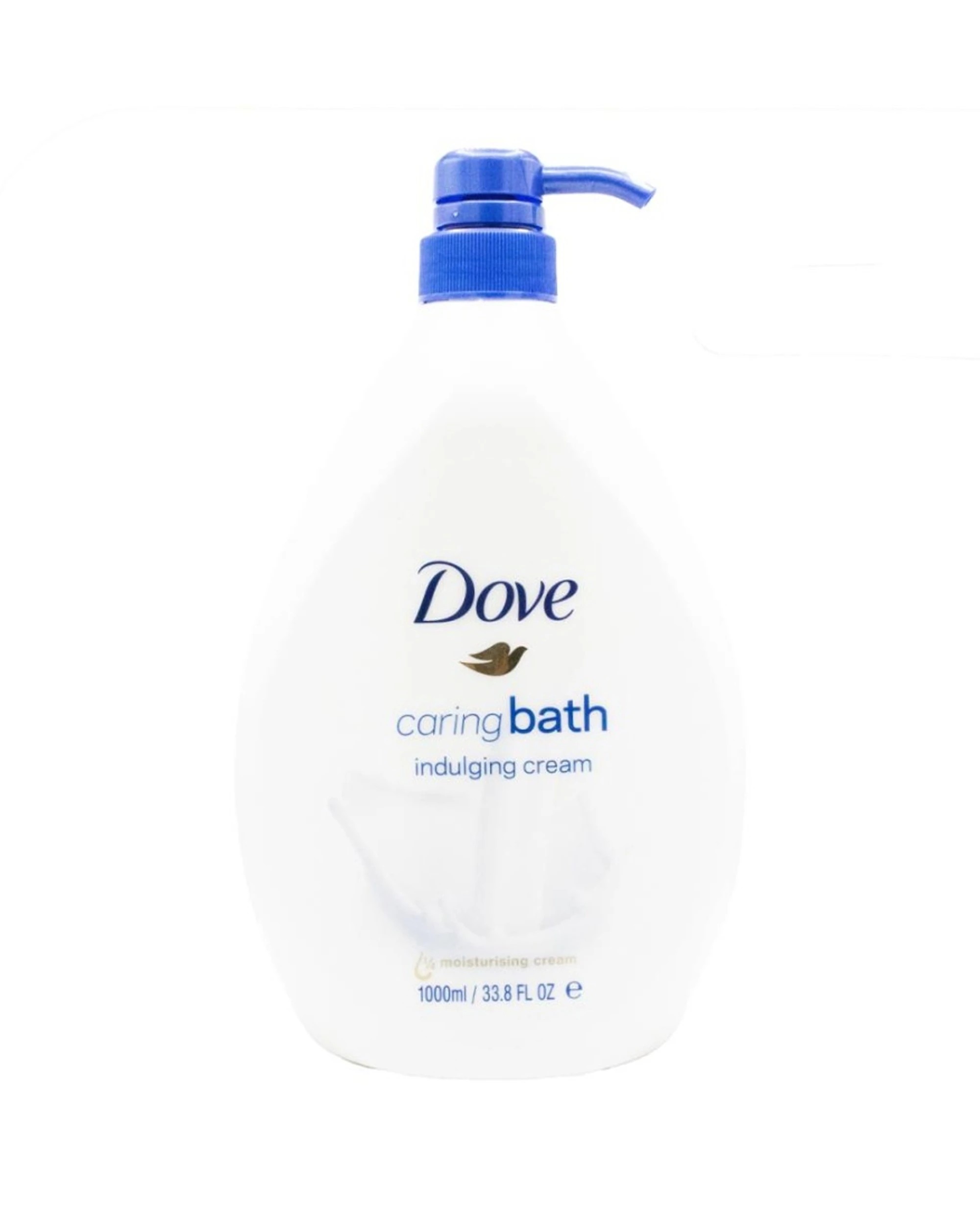 2 Dove 6pk Caring Bath Indulging Moisturising Body Wash Sealed Pump Bottles 1000ml - White, 2 of 3
