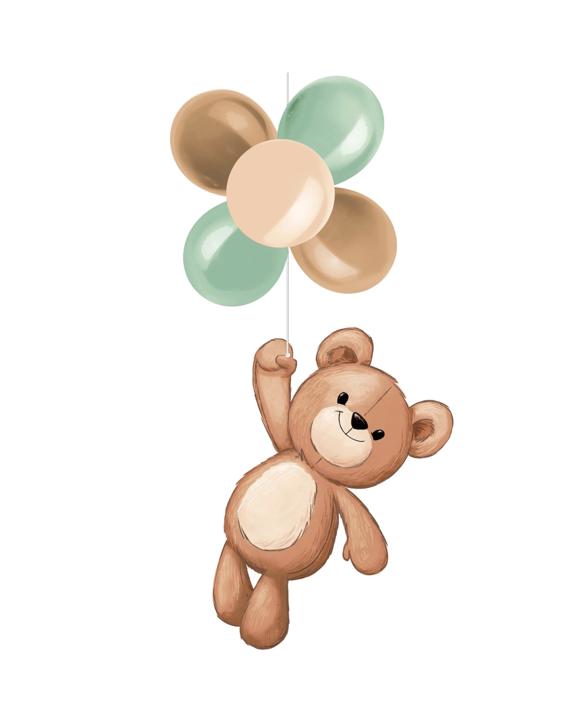 Creative Converting Teddy Bear Dreams Balloon Hanging DecorationMulti     
. - Multi