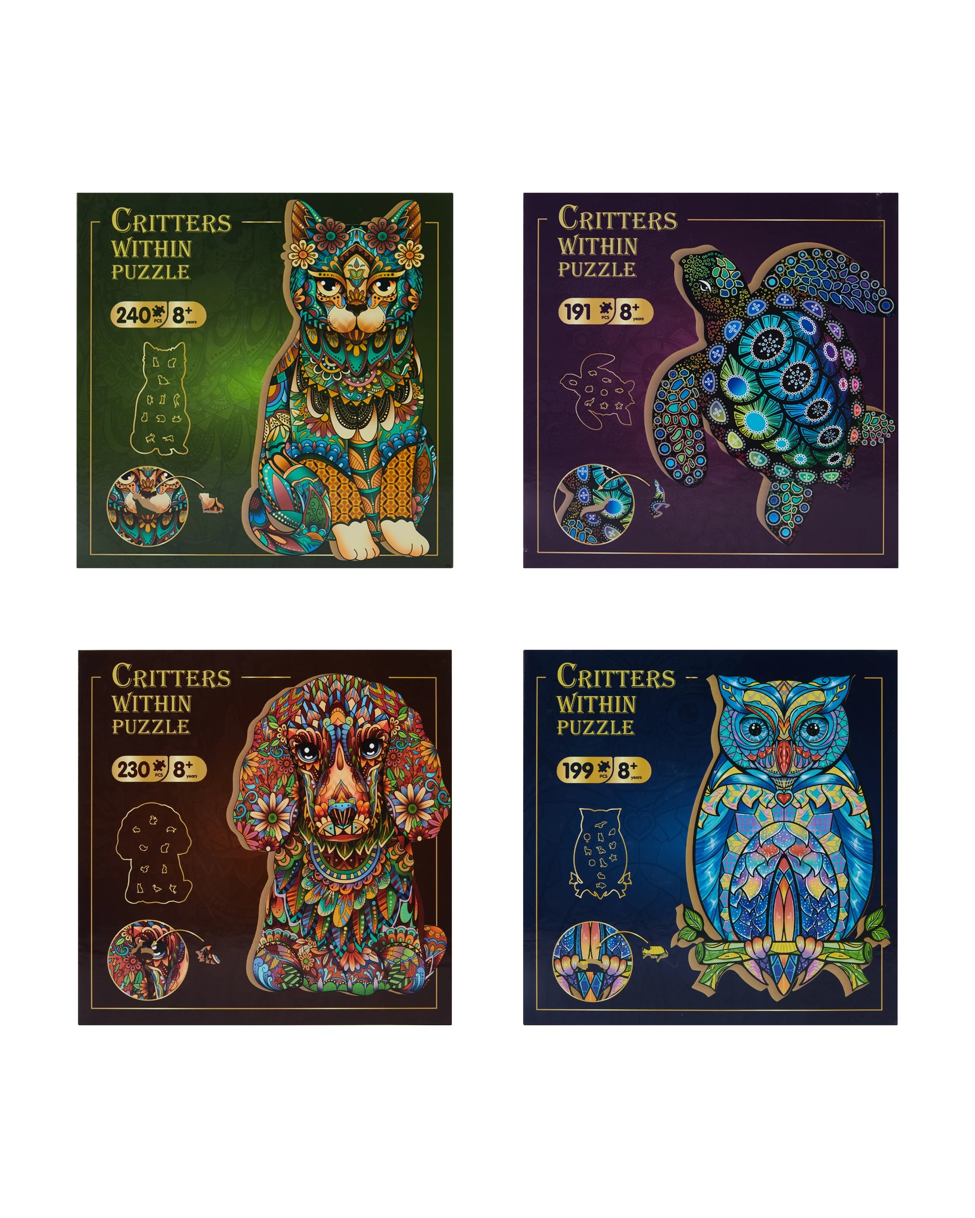 1 Critters Within Puzzle - Assorted, 1 of 4