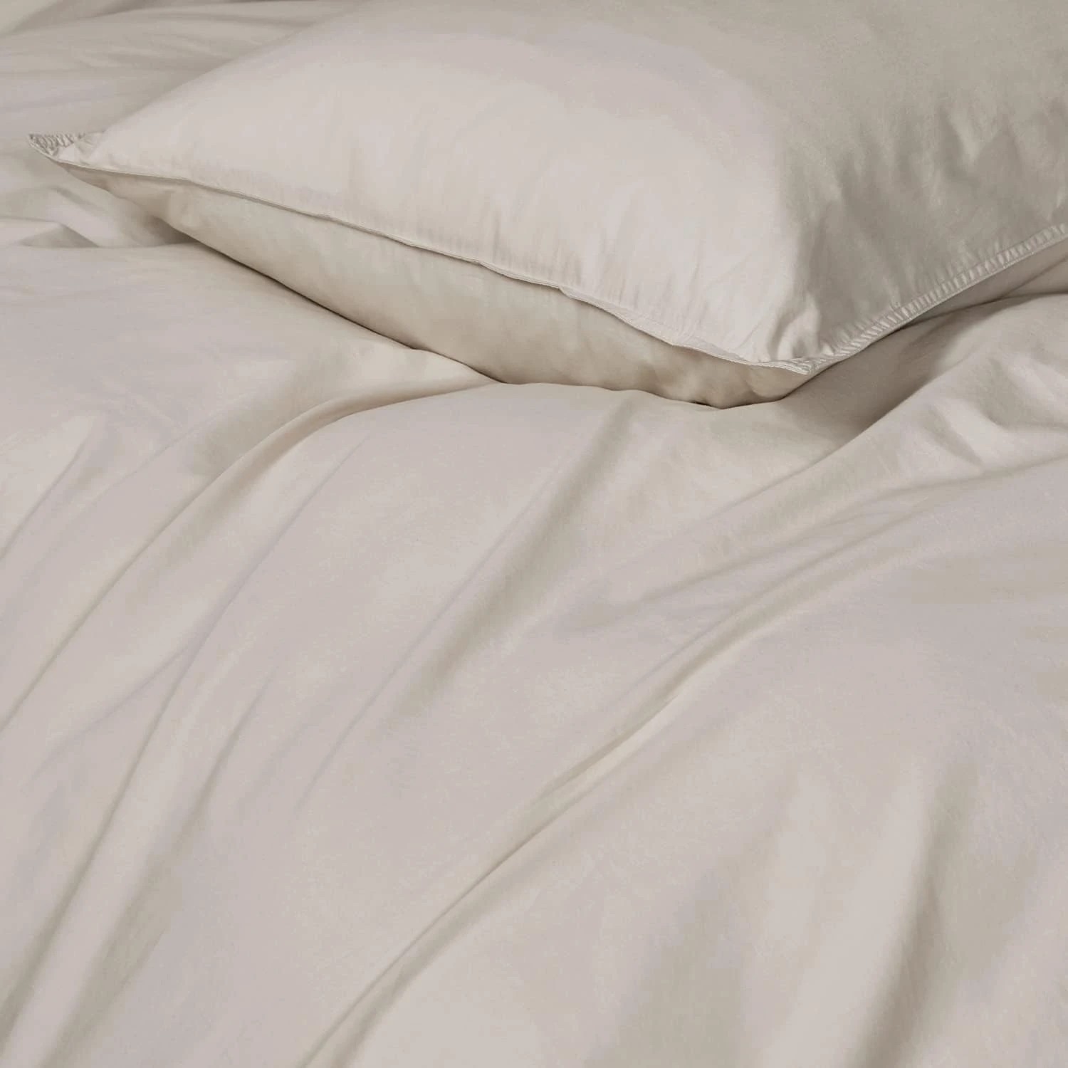3 Gioia Casa Vintage Washed Cotton Quilt Cover Set Soft Breathable - Double Bed - Natural, 3 of 4
