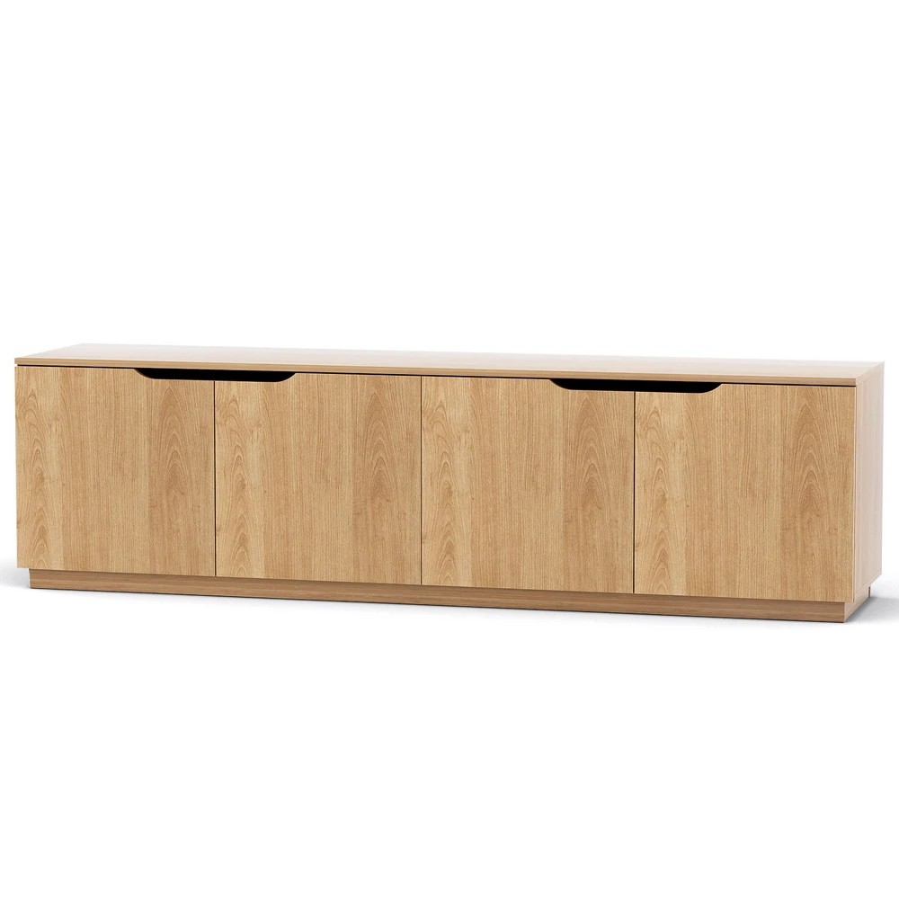 1 Artiss TV Unit Entertainment Unit Storage Cabinet 180cm Pine - Natural, 1 of 7
