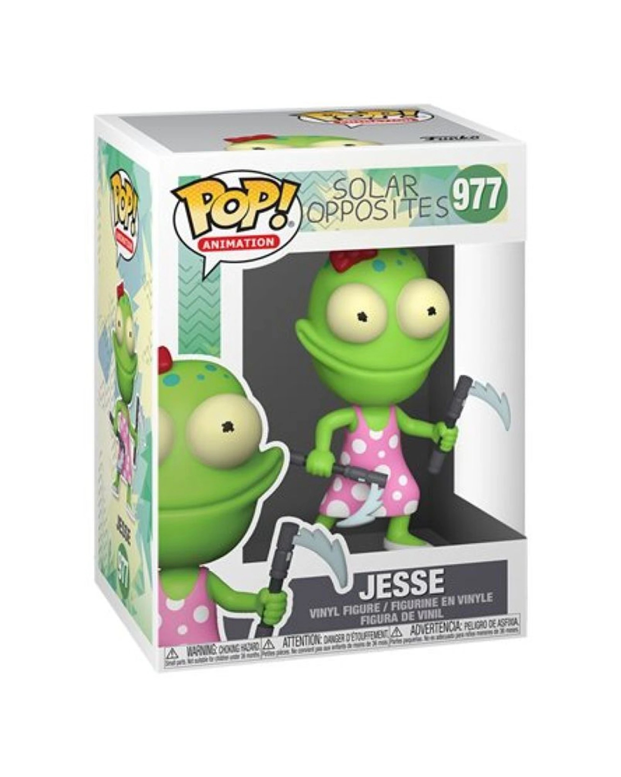 3 Pop Vinyl Figurine Solar Opposites - Jesse Collectible Figurine Approx 10cm - Multi, 3 of 3