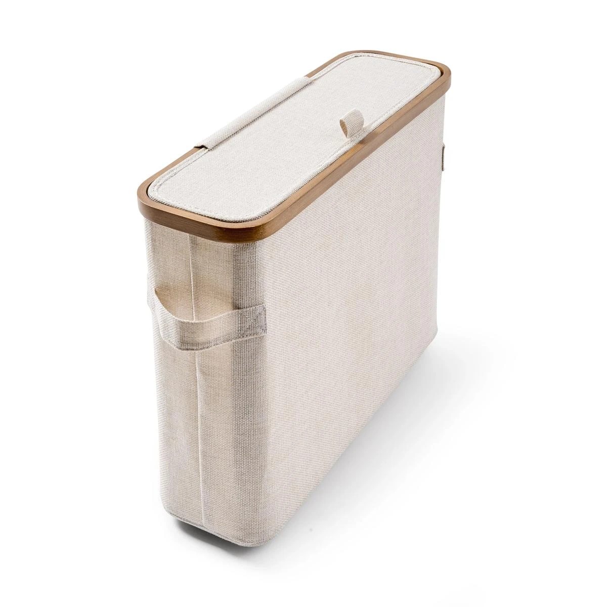 4 Linen Look Toilet Roll Holder, 4 of 9