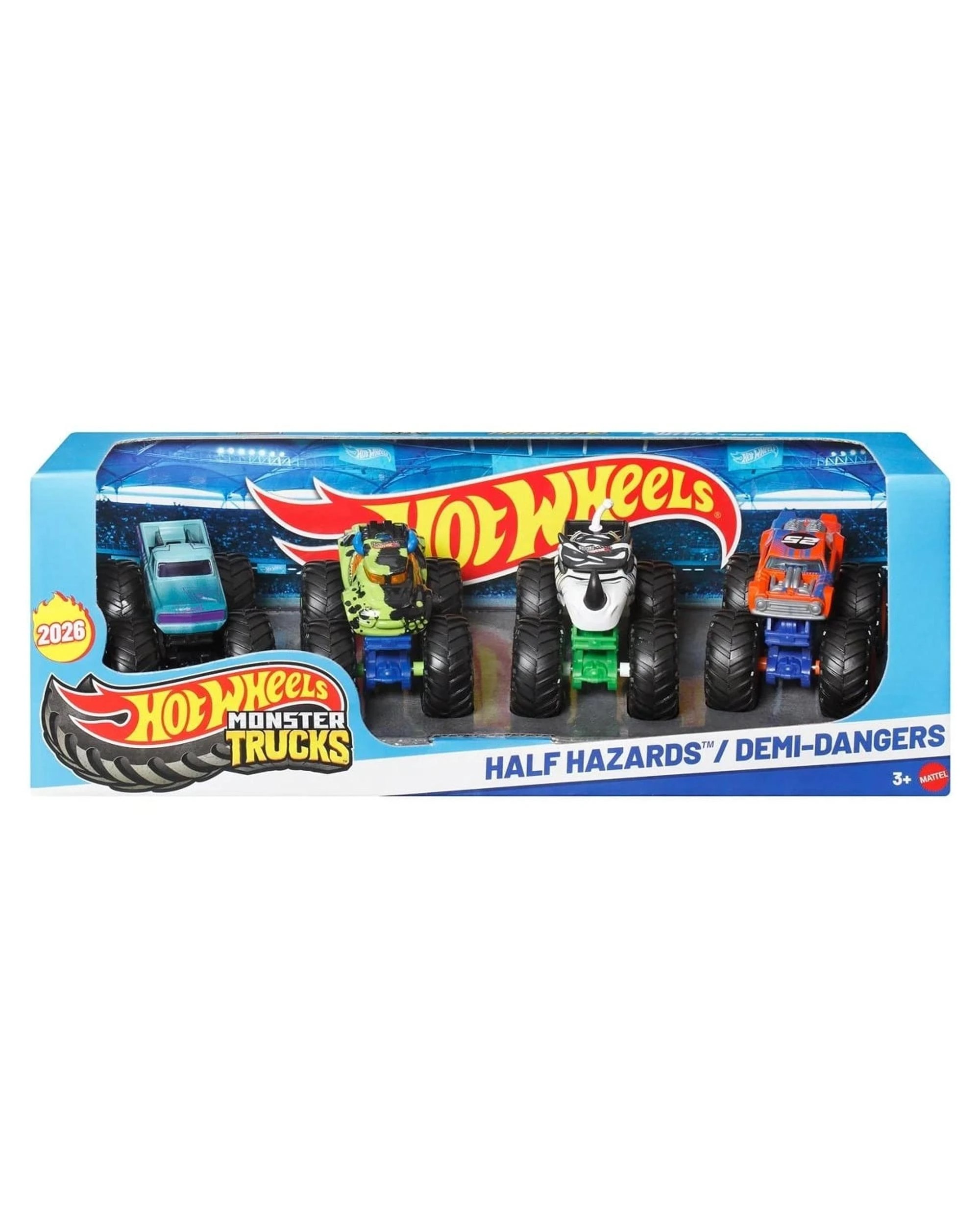 1 Hot Wheels Monster Trucks Half Hazards 1:64 Scale 4 Pack, 1 of 1