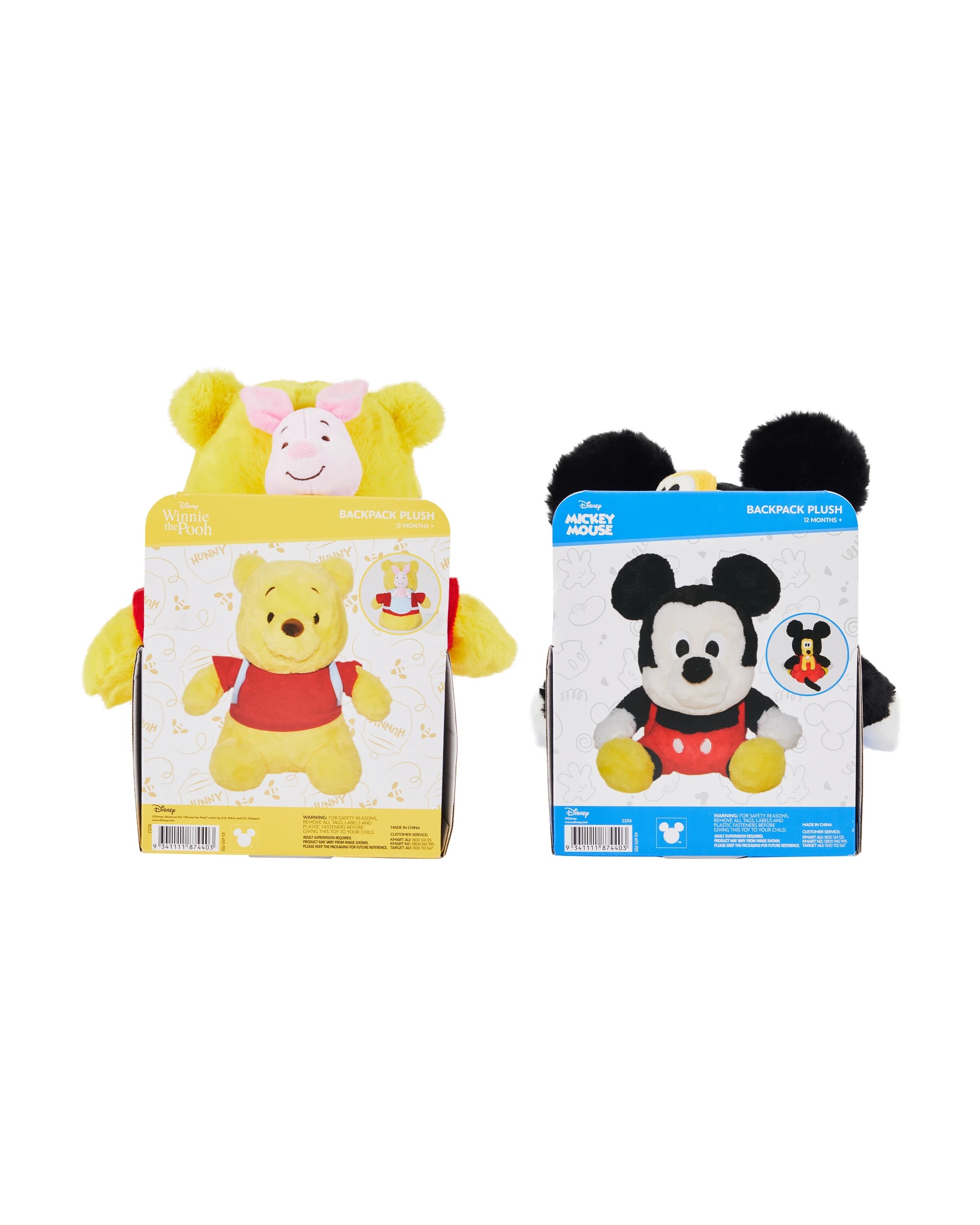 4 Disney Backpack Plush - Assorted, 4 of 4