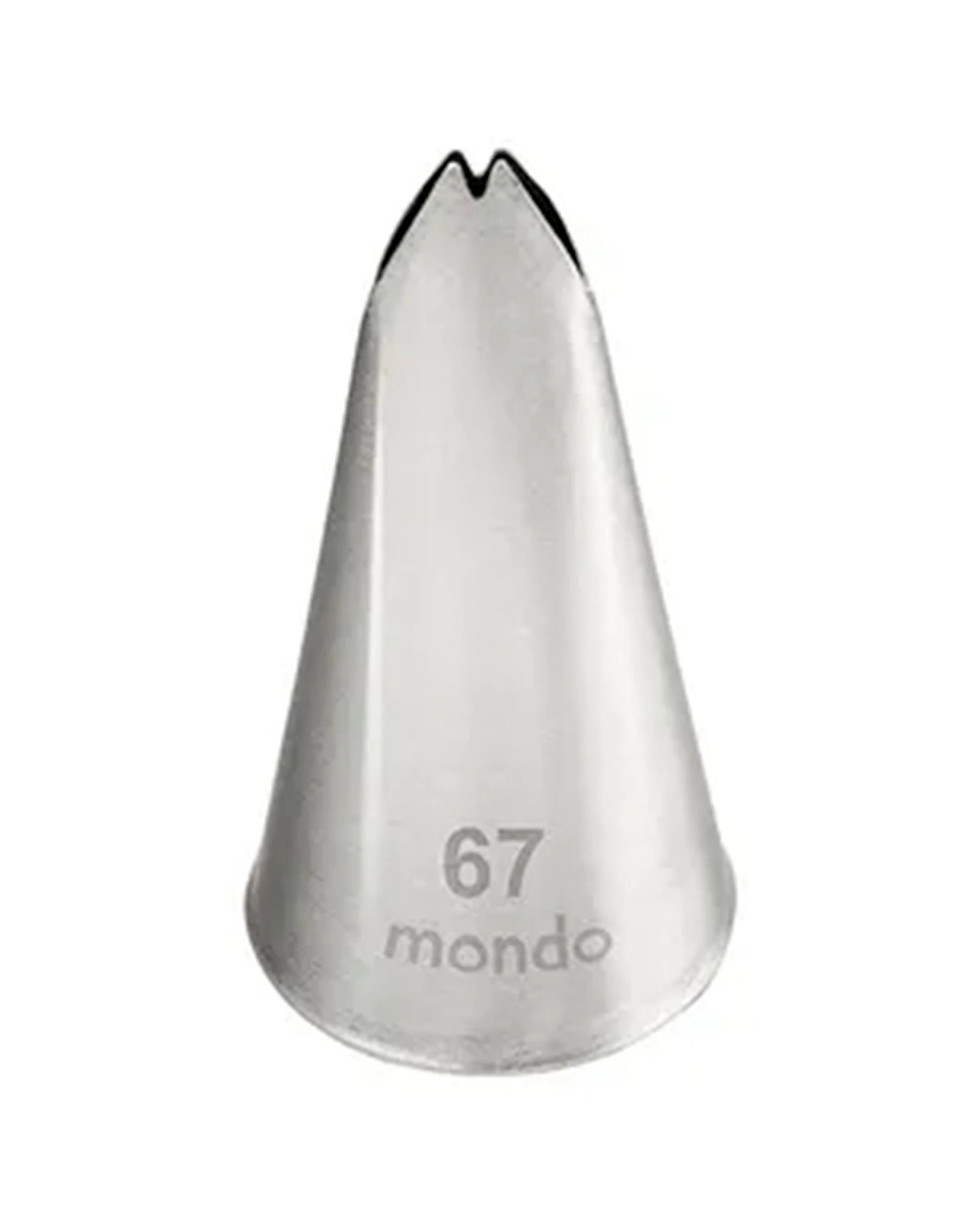 1 Mondo 67 Leaf Piping Tip Stainless Steel Seamless Durable Construction Cake Decorating Tool - Silver, 1 of 1