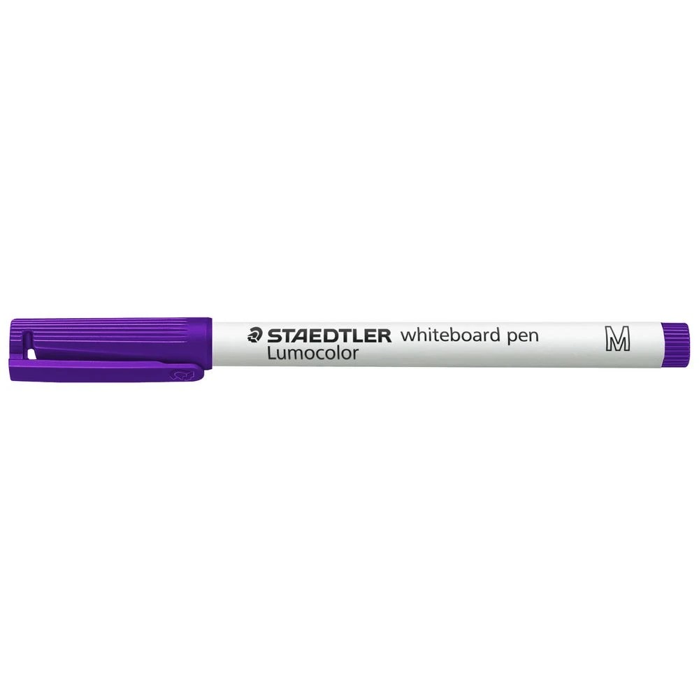 2 Staedtler Lumocolor Compact Whiteboard Bullet Pen Purple, 2 of 5