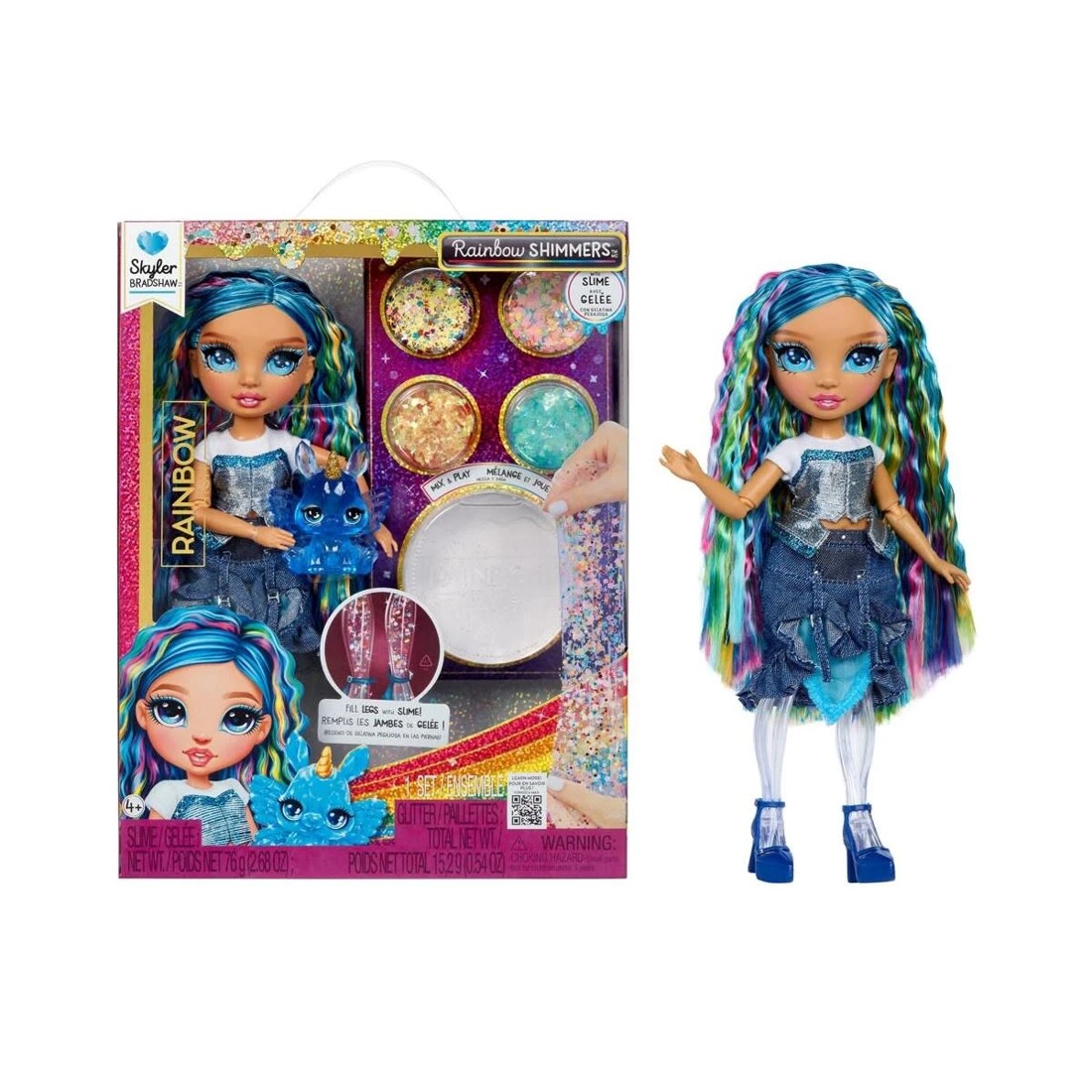 1 Rainbow High Rainbow Shimmers Fashion Doll - Skyler, 1 of 7