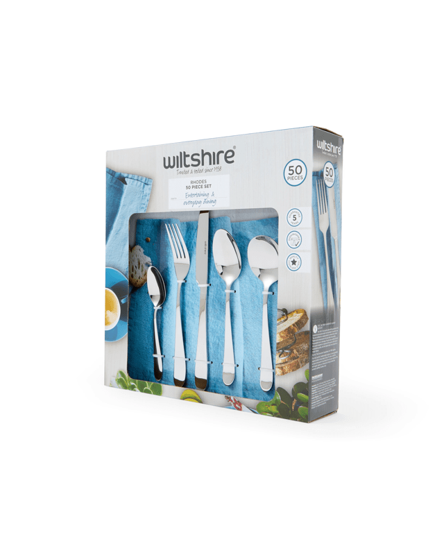 50 Piece Wiltshire Rhodes Cutlery