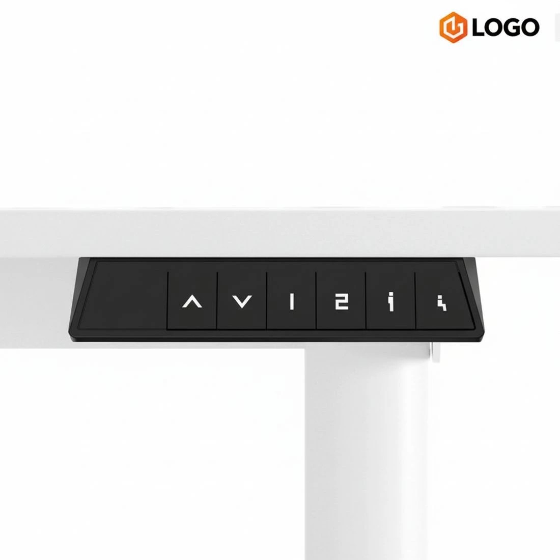 6 Artiss Electric Standing Desk 140cm Adjustable Height Motorised Home Office Desk - White, 6 of 7