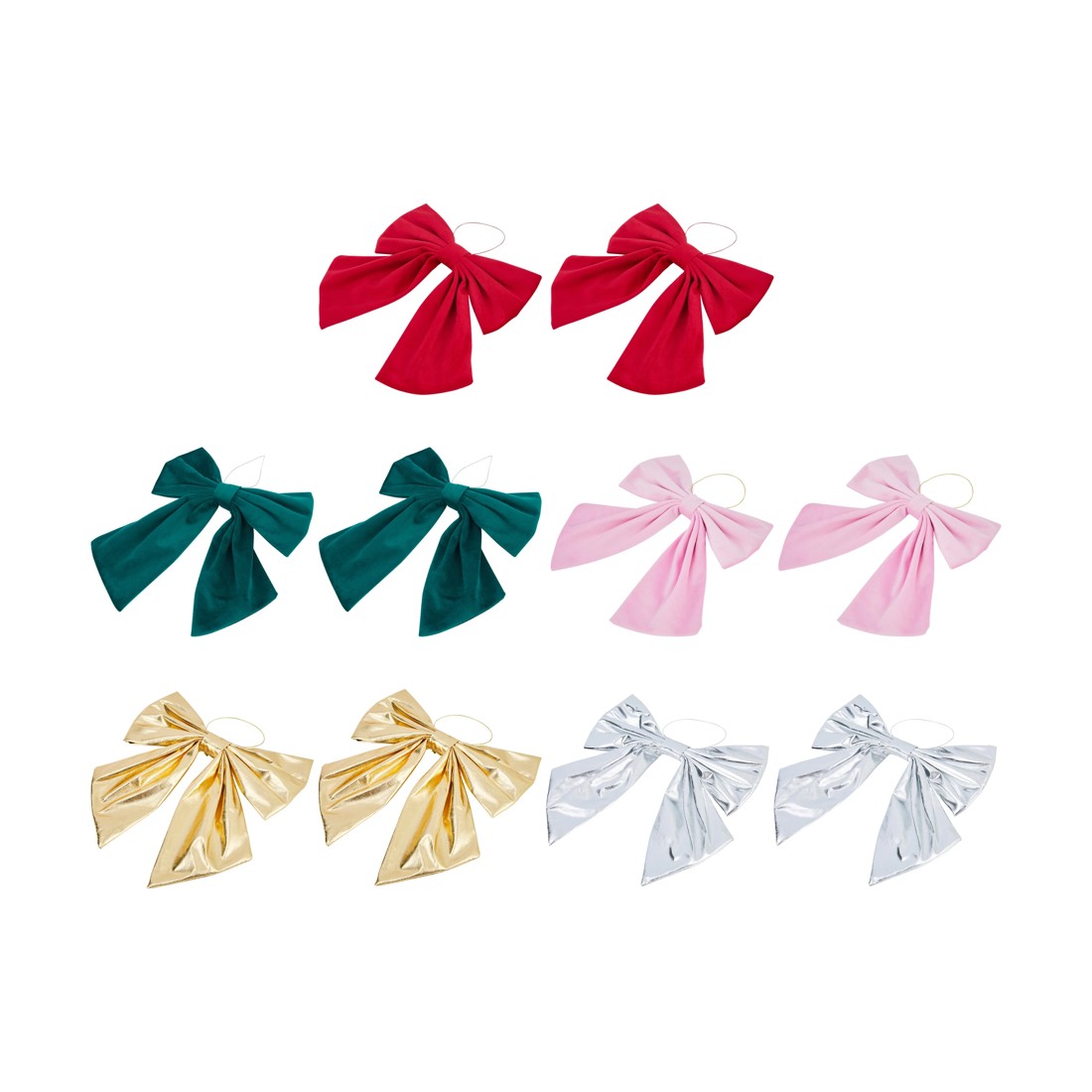 2 2 Pack Medium Hanging Bows - Assorted, 2 of 5