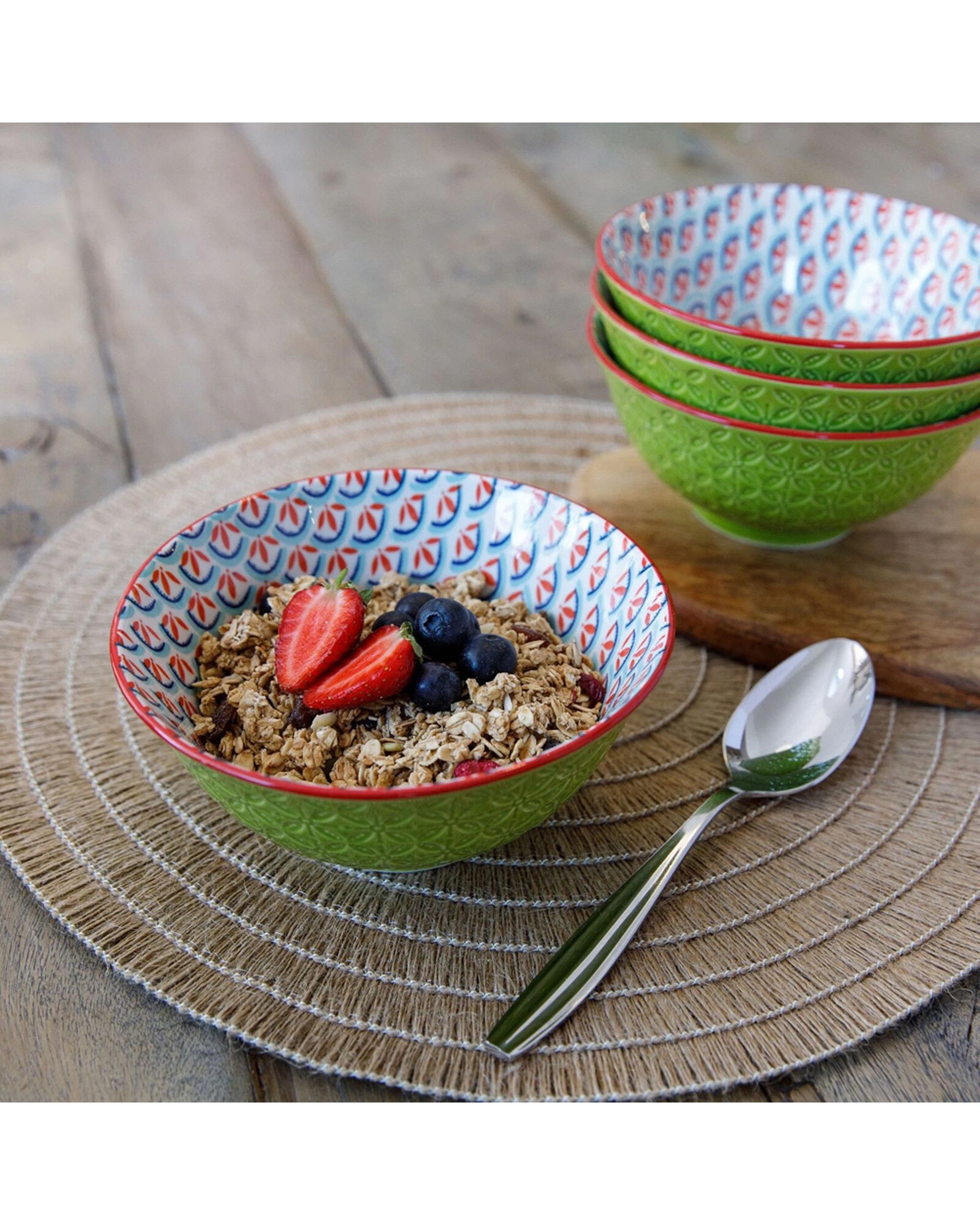 6 Mikasa 4pc Does It All Kitchen Glazed Bowl 15.7cm Durable Microwave Dishwasher Safe - Multi, 6 of 8
