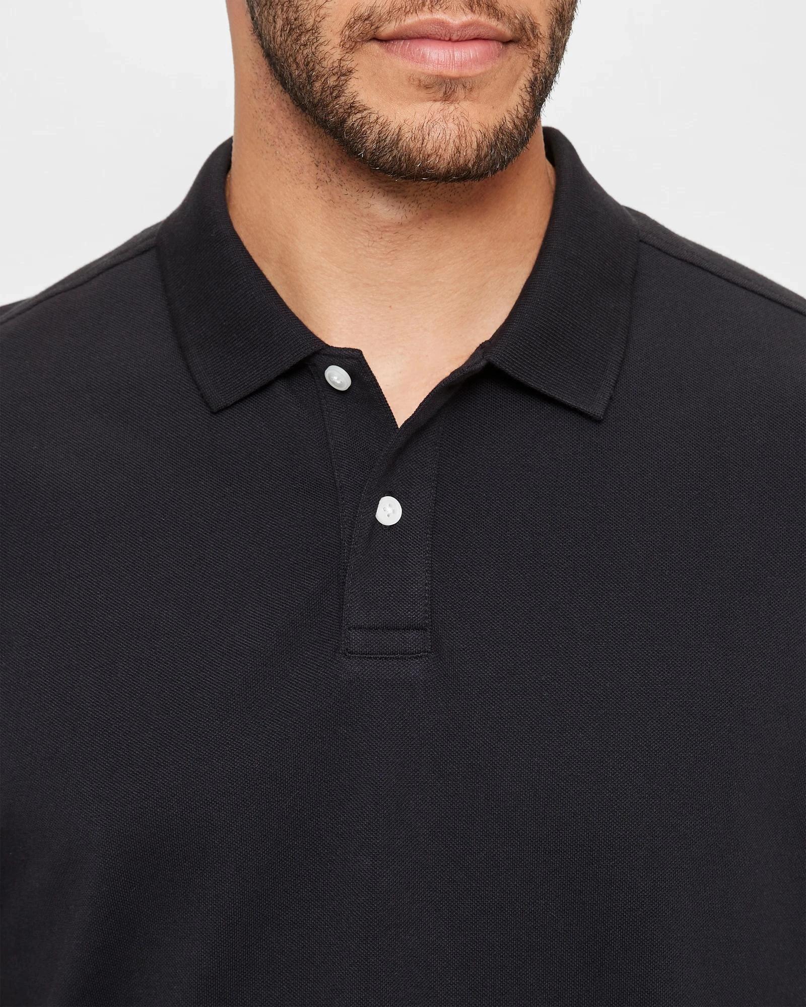 5 Target Australian Cotton Pique Polo Shirt BLACK, 5 of 6