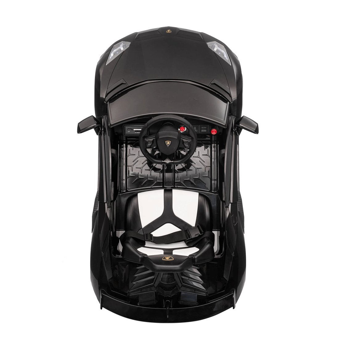 3 Lamborghini Aventador Ride On - Black, 3 of 10