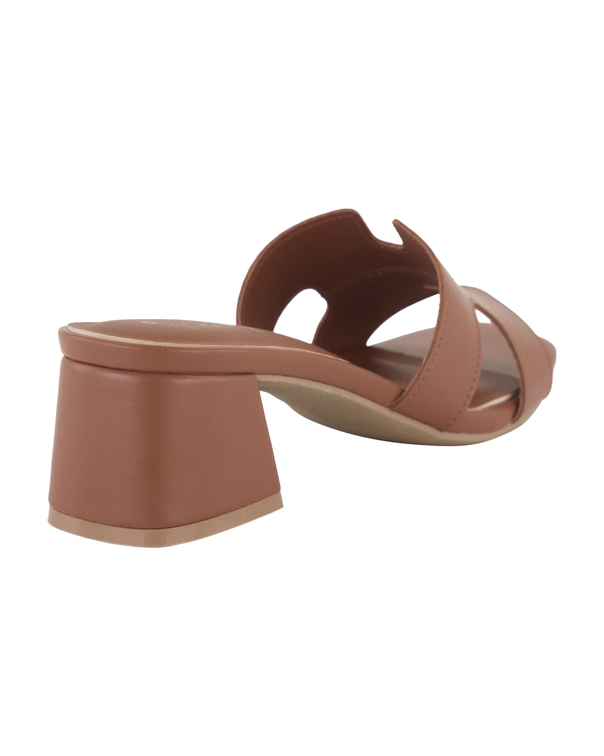 4 Basic Mules Chestnut, 4 of 5