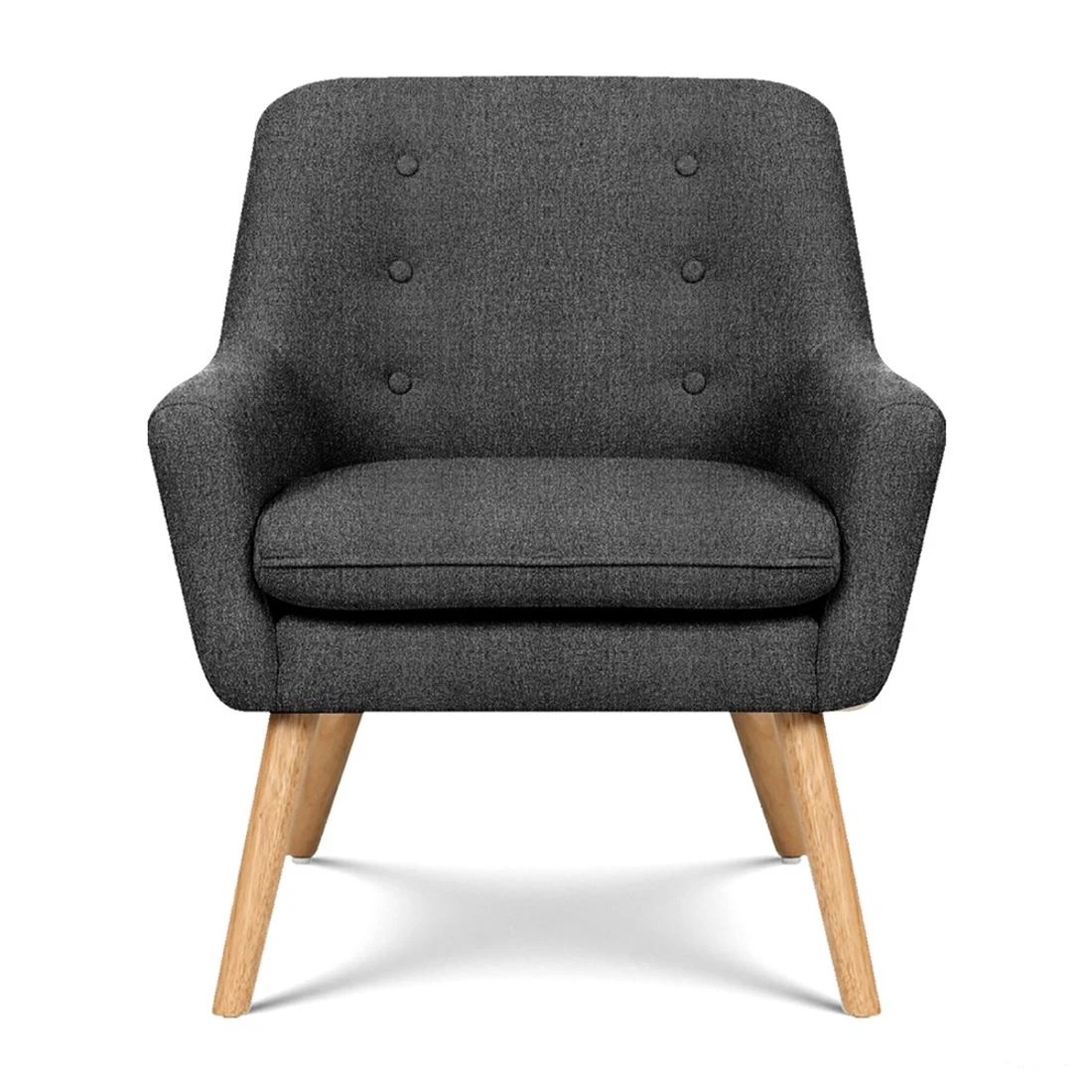 4 Artiss Armchair Lounge Chair Accent Tub Chair
 - grey, 4 of 5