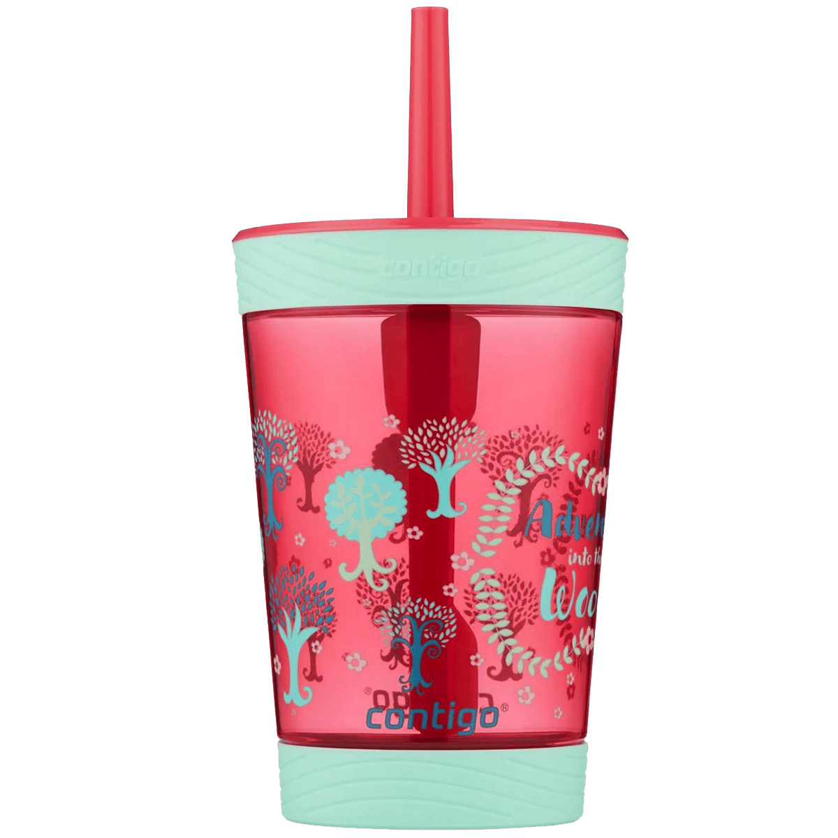 1 Contigo Spill Proof Drink Tumbler Adventure Woods (4 Pack) - Red, 1 of 2