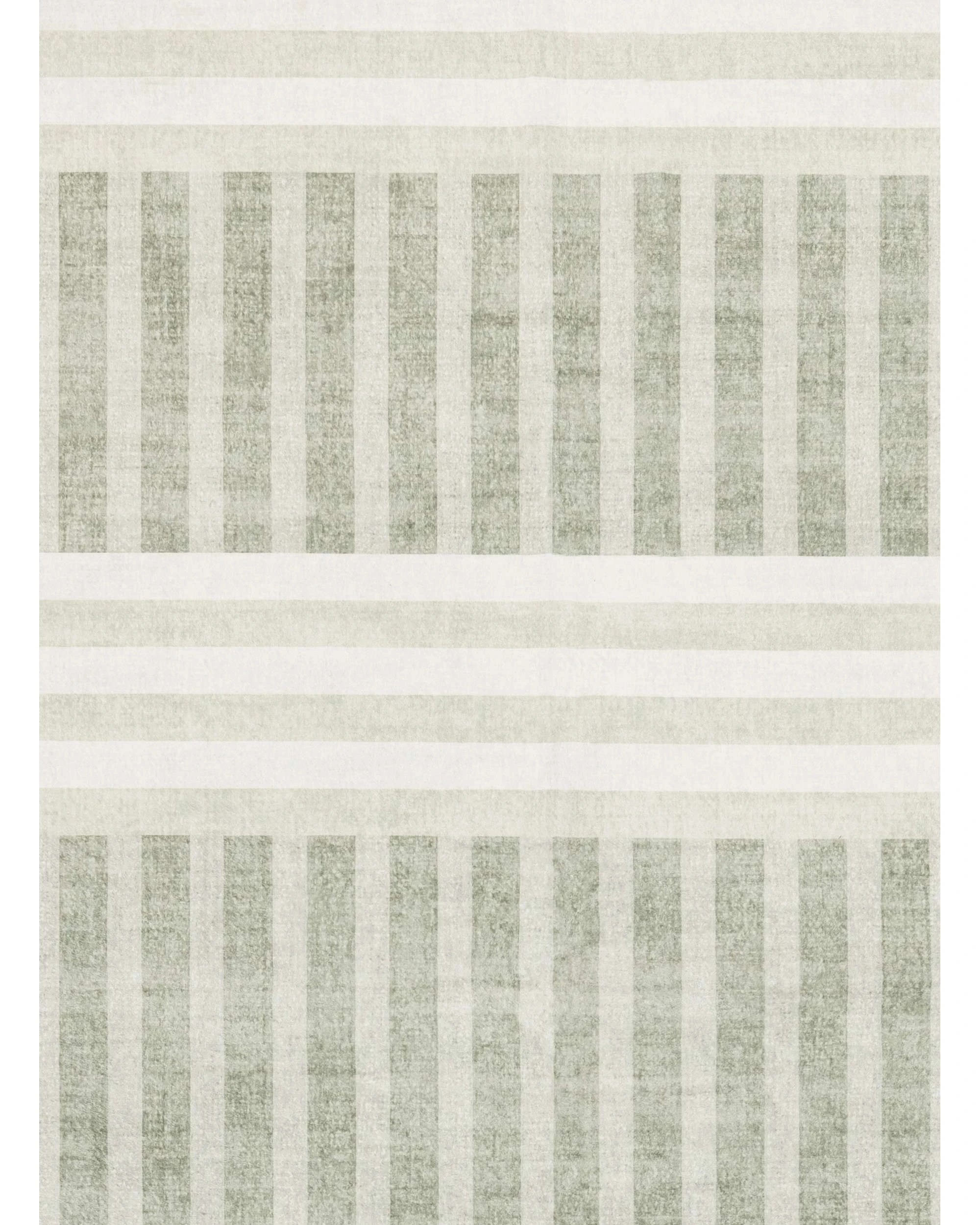 7 Loopsie Ayllon Stripe Printed Washable Rug-220cm x 150cm - Green, 7 of 8