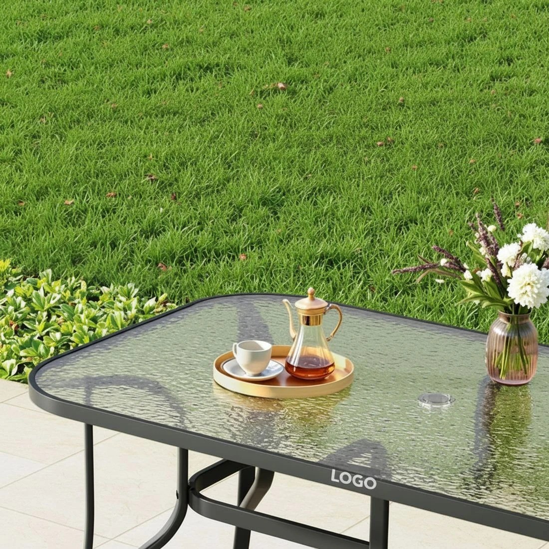 7 Gardeon 7PC Outdoor Dining Set Table and Chairs - Black, 7 of 7