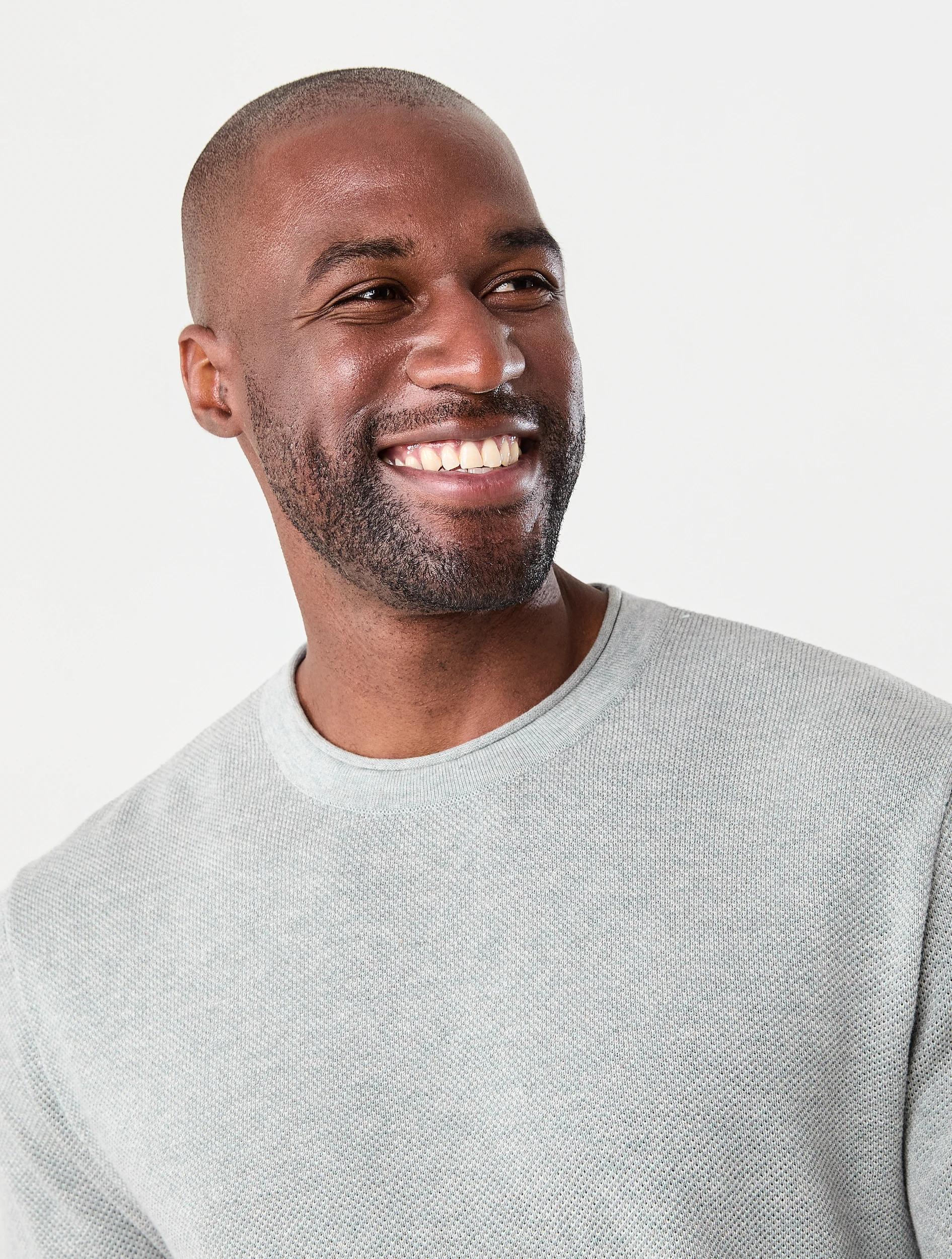 4 Lightweight Textured Knit Jumper Grey Marle, 4 of 7