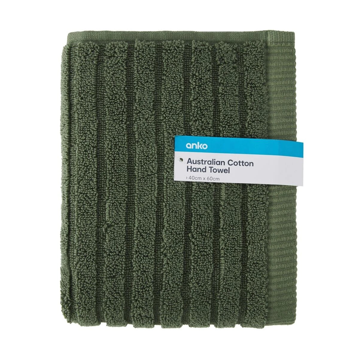 5 Australian Cotton Hand Towel - Green, 5 of 6