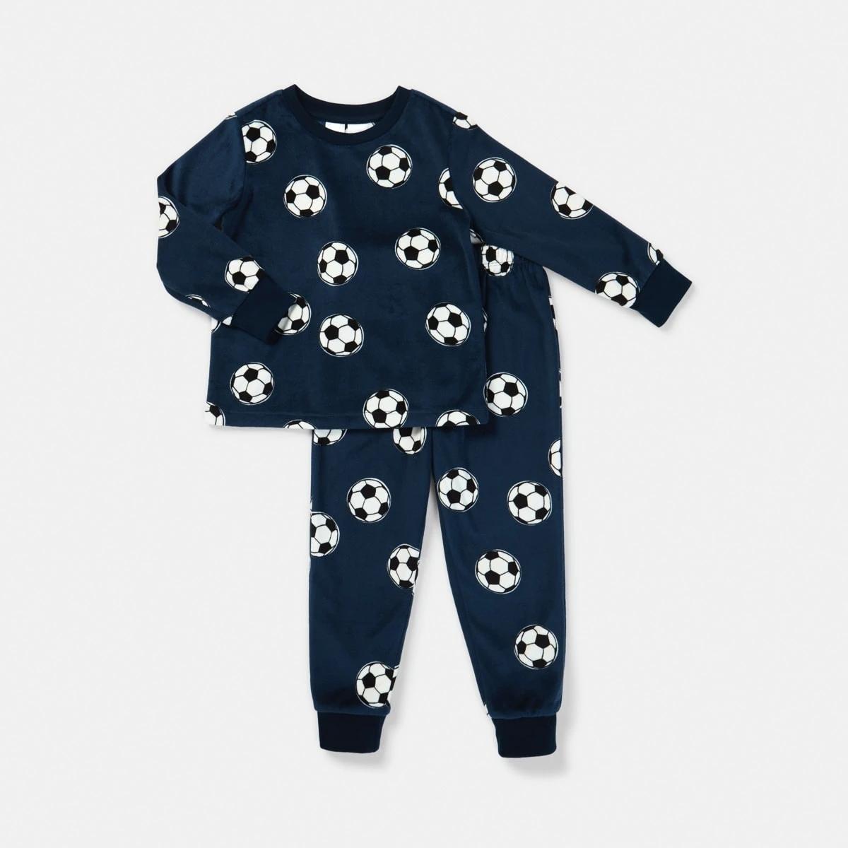 5 Super Soft Pyjama Set Blu Soccer, 5 of 8