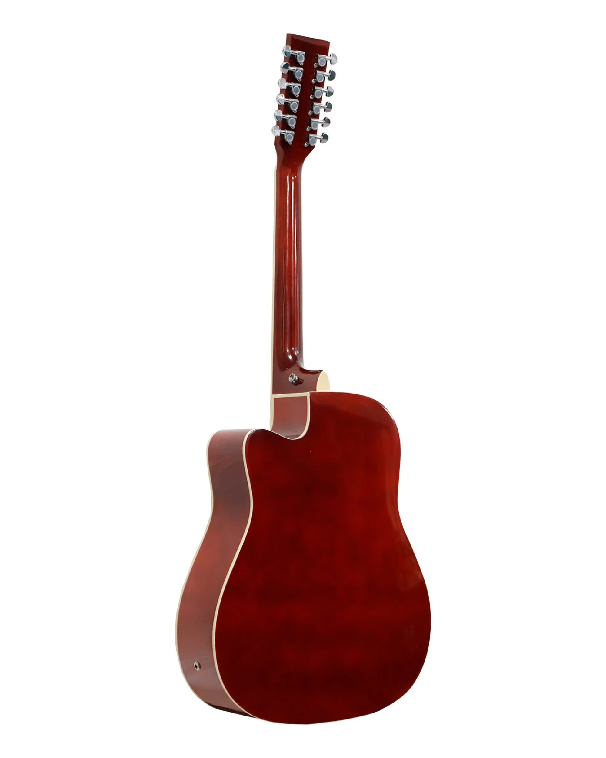 3 Karrera 12 String Acoustic Guitar with EQ Musical Instrument - Natural, 3 of 4