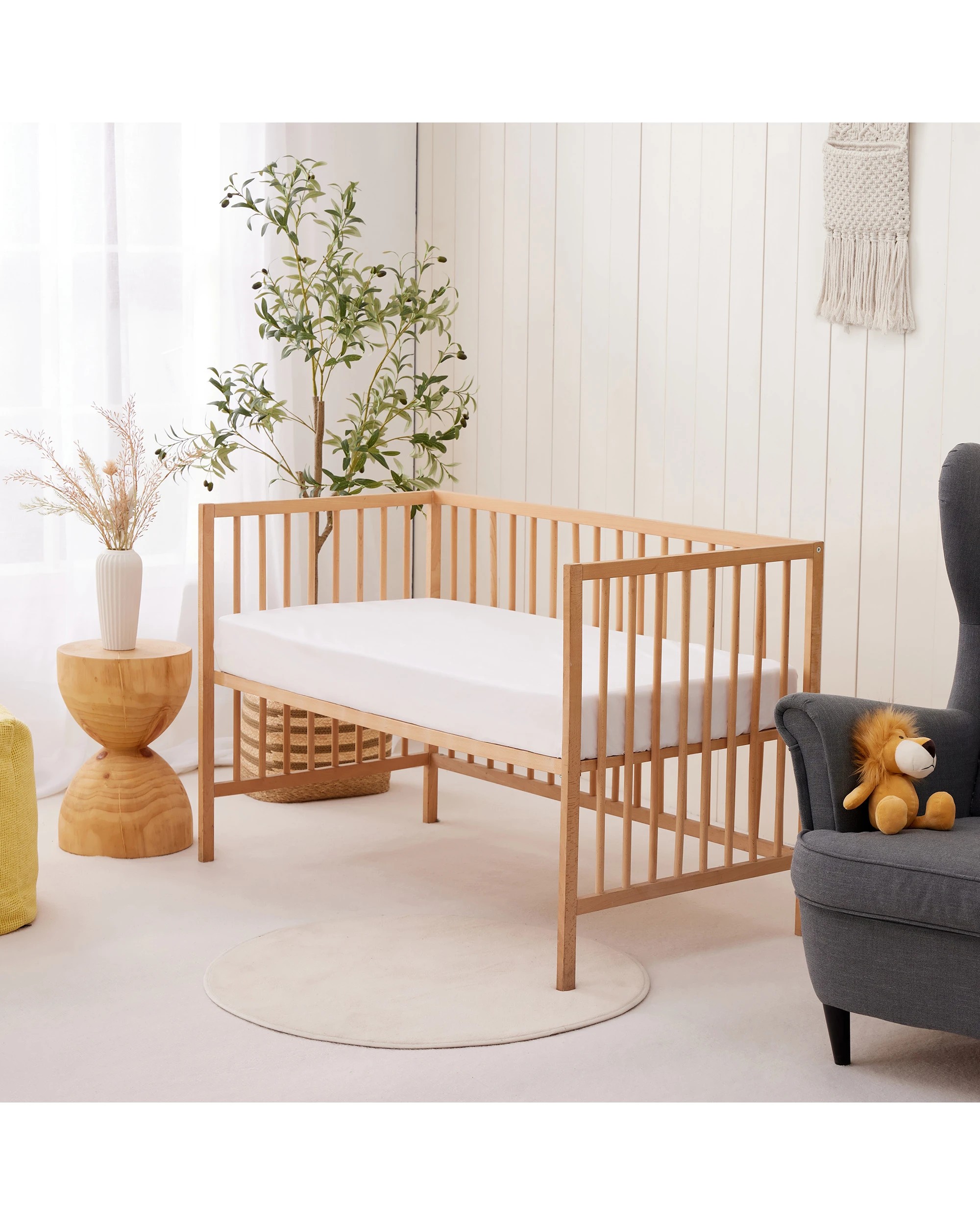 7 Dreamaker Baby Bamboo Cotton Jersey Waterproof Mattress Protector - COT Boori Size - White, 7 of 7