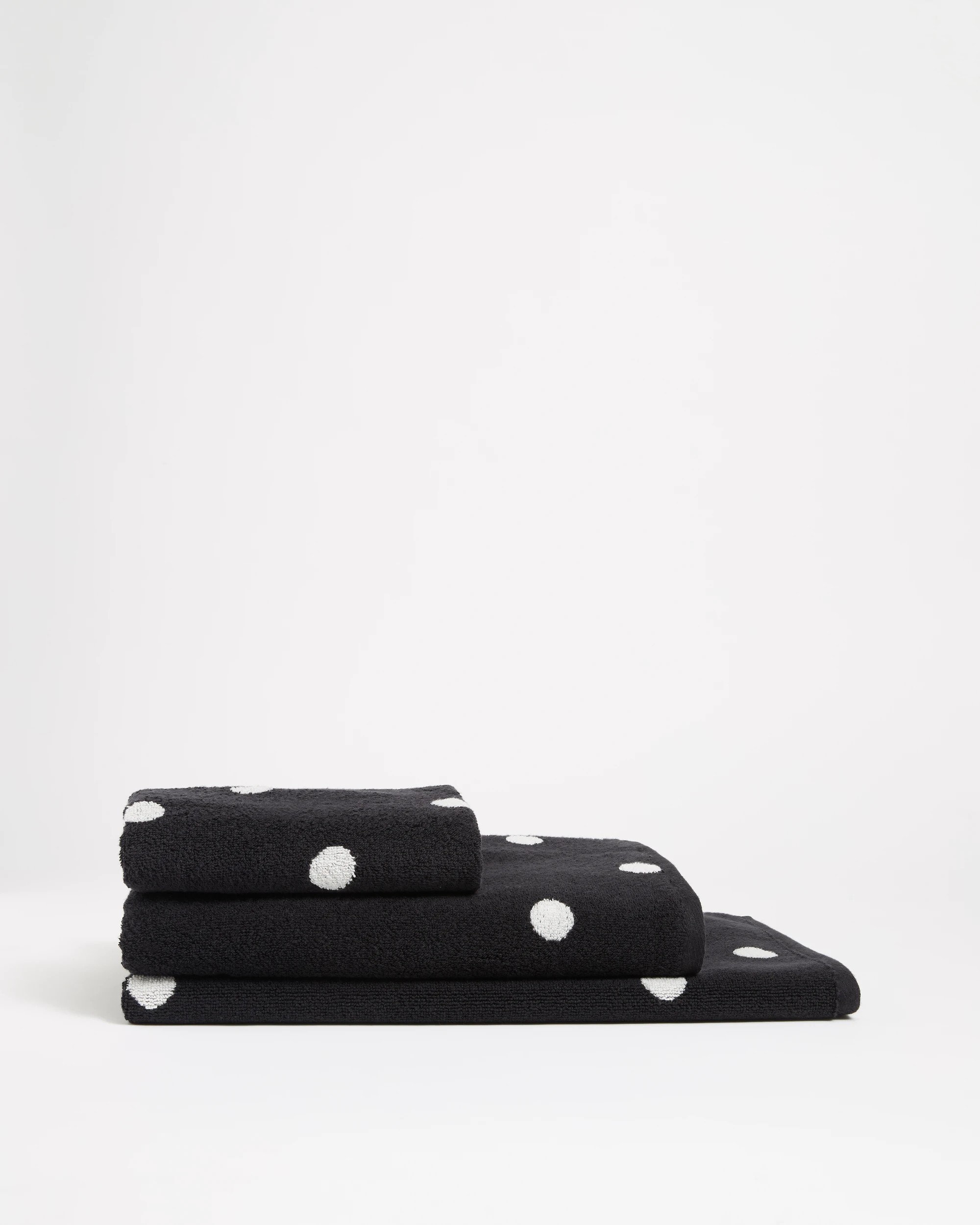 2 Target Senna Australian Cotton Polka Dot Bath Mat - Black Beauty - Black, 2 of 3