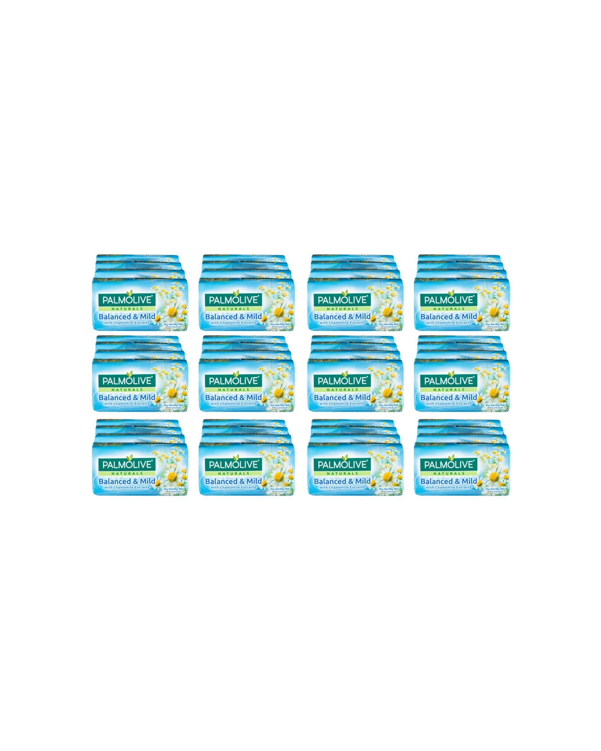 1 Palmolive 12x 4pc Naturals Balanced & Mild Soap Bar Chamomile Gentle Clean - Multi, 1 of 7