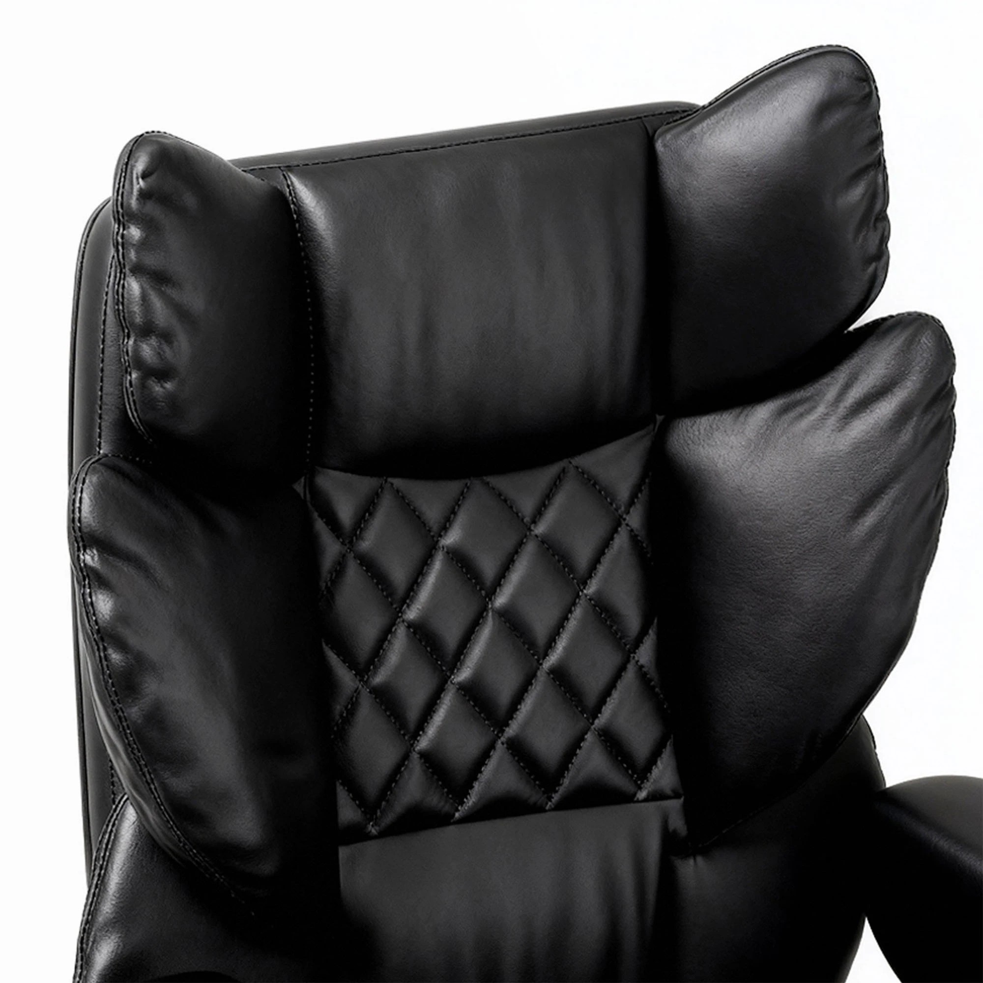 6 Levede Office Chair PU Leather - Black, 6 of 9