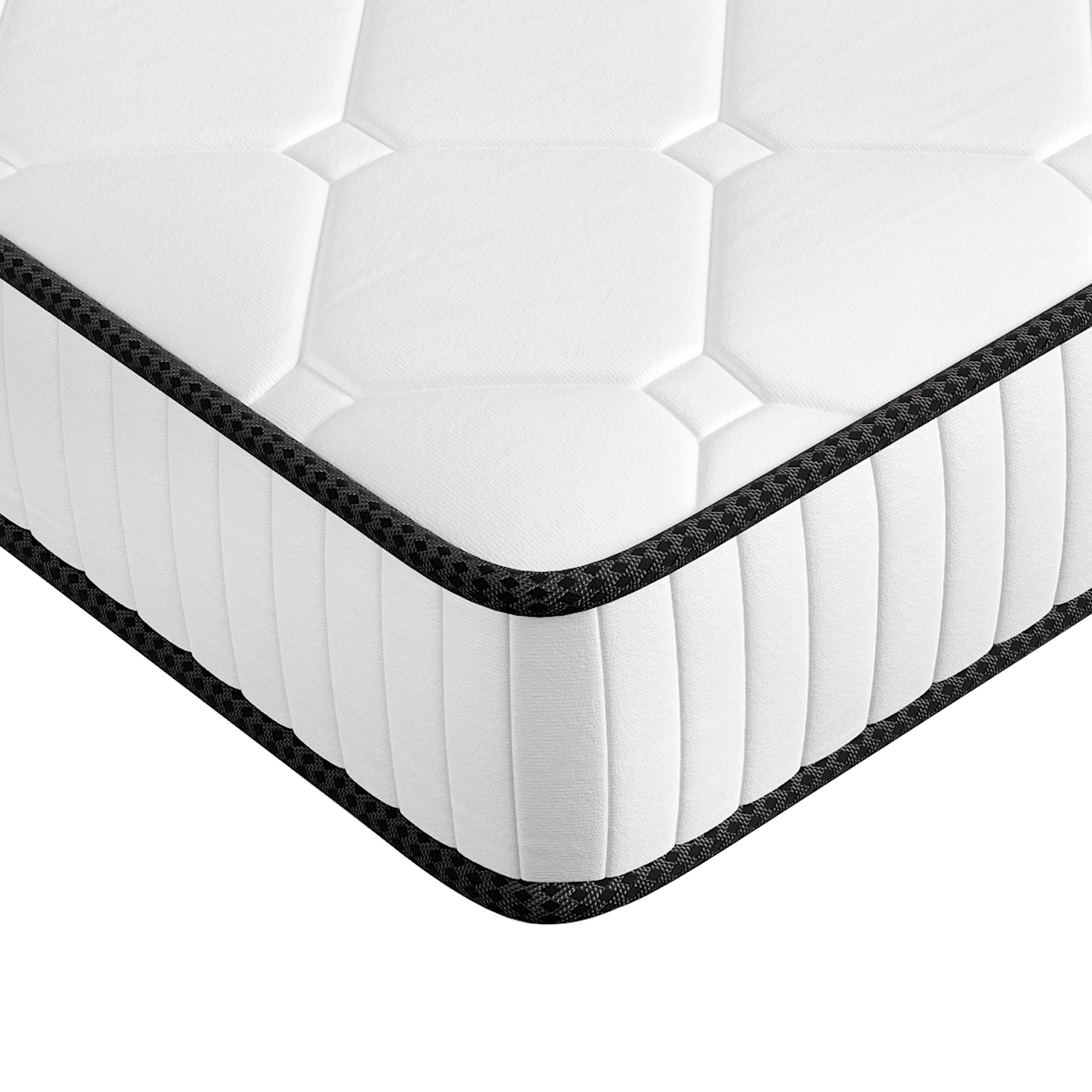 5 DreamZ King Spring Mattress Medium Firm 5-Zone Support Breathable Fabric Cover, 5 of 7