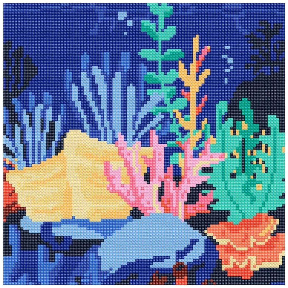 2 Craftsmart Crystal Canvas 28x28 Coral, 2 of 2