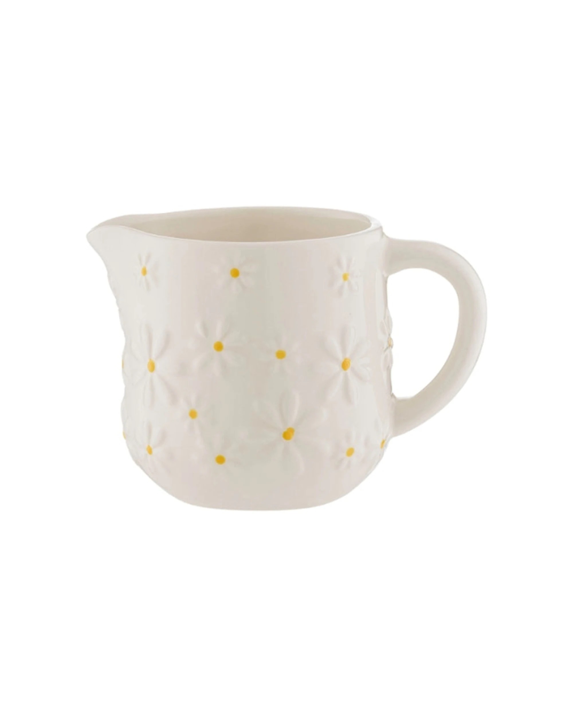1 Price And Kensington Daisy Milk Jug Ceramic Hand Painted Floral 275ml - Beige, 1 of 1