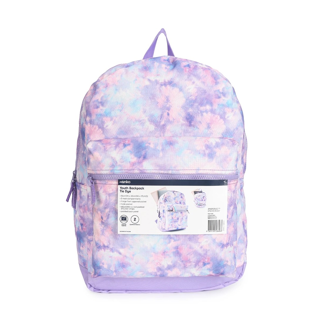 6 24L Youth Backpack - Tie Dye, 6 of 6
