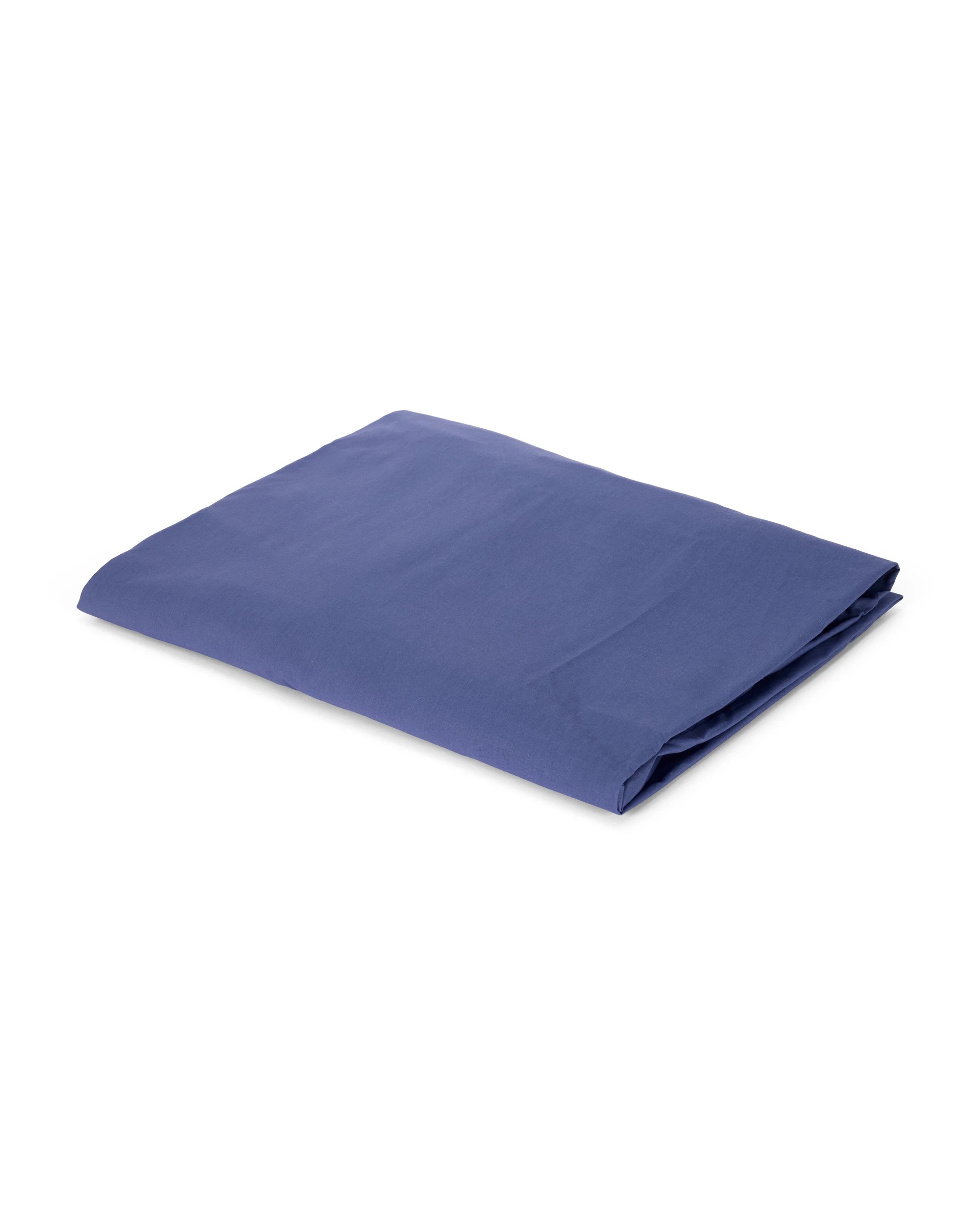 3 180 Thread Count Fitted Sheet - Queen Bed, Mid Blue, 3 of 5