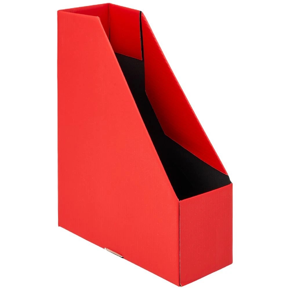 1 J.Burrows Collapsible Magazine File Red, 1 of 4