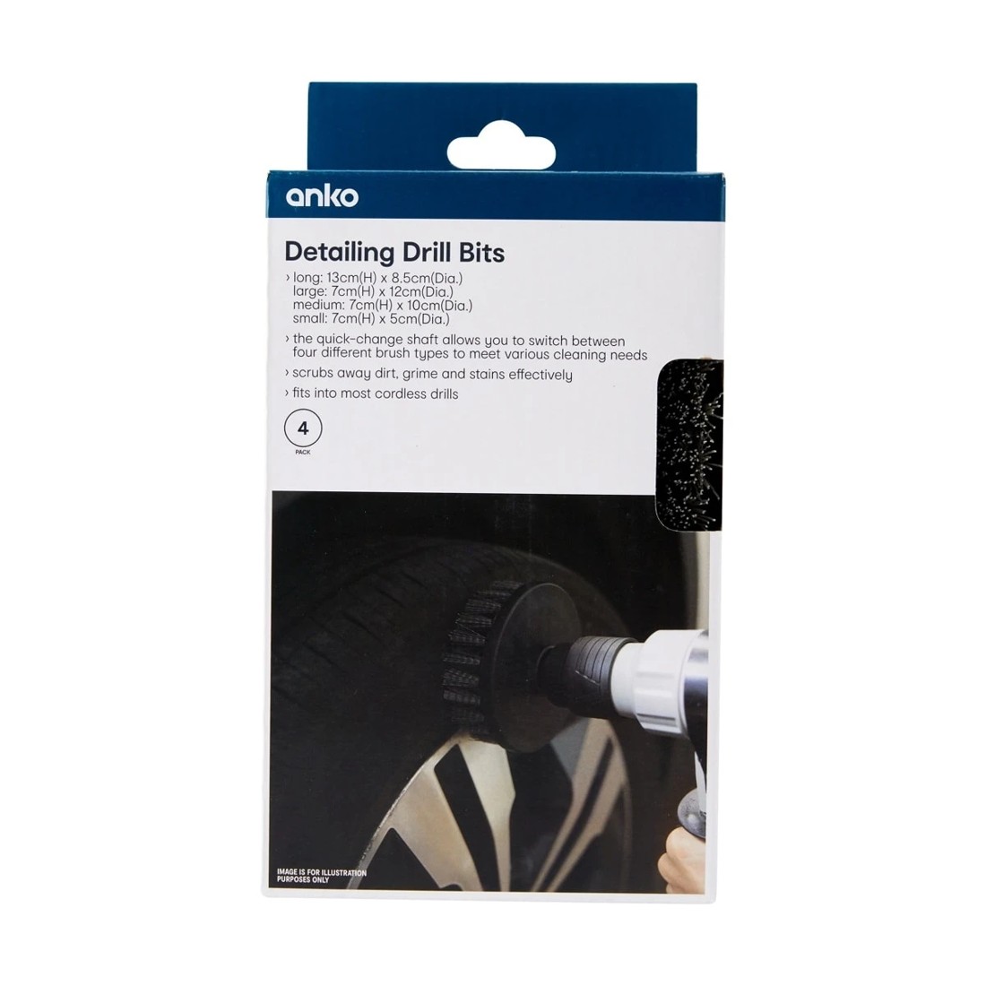 1 4 Pack Detailing Drill Bits, 1 of 8