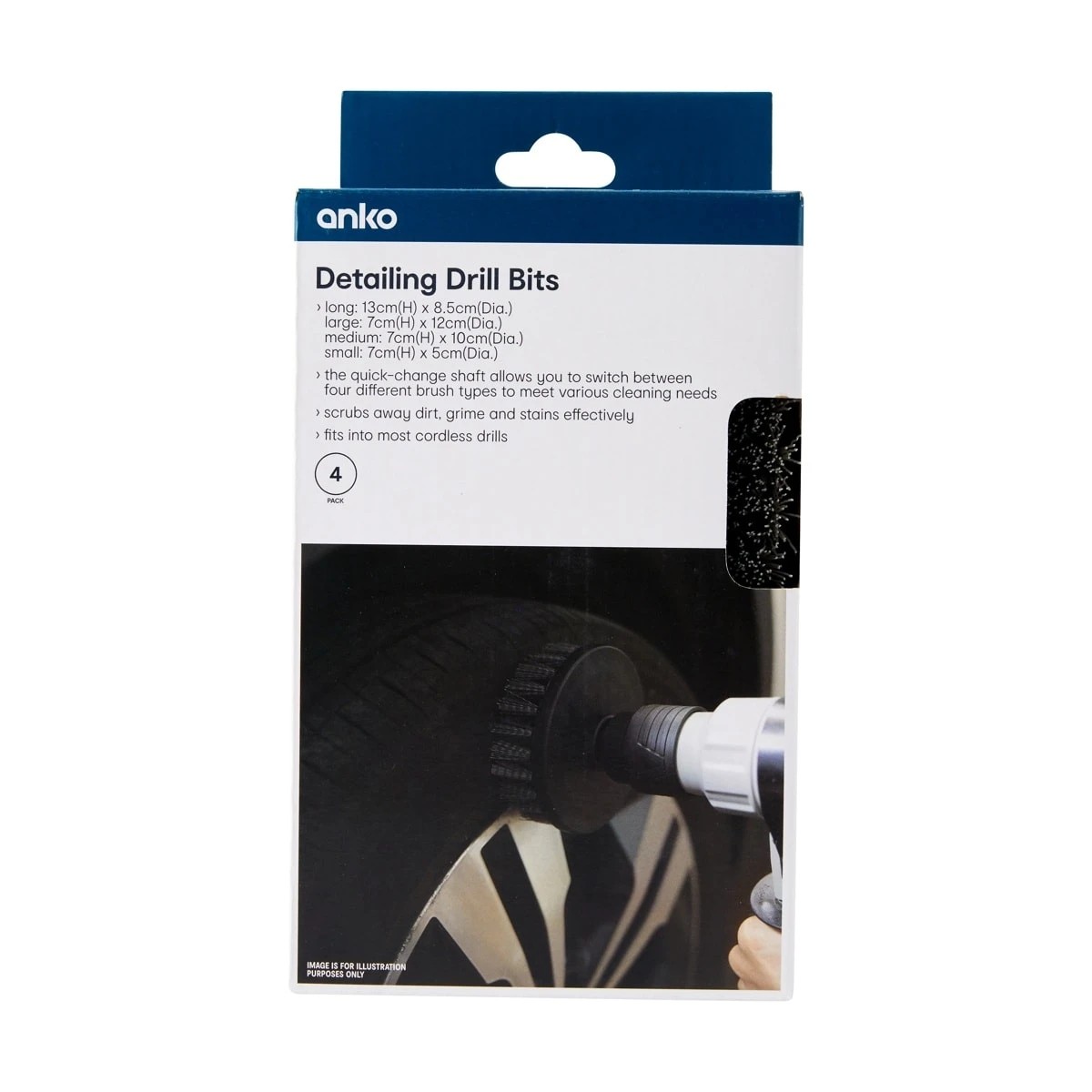 1 4 Pack Detailing Drill Bits, 1 of 9