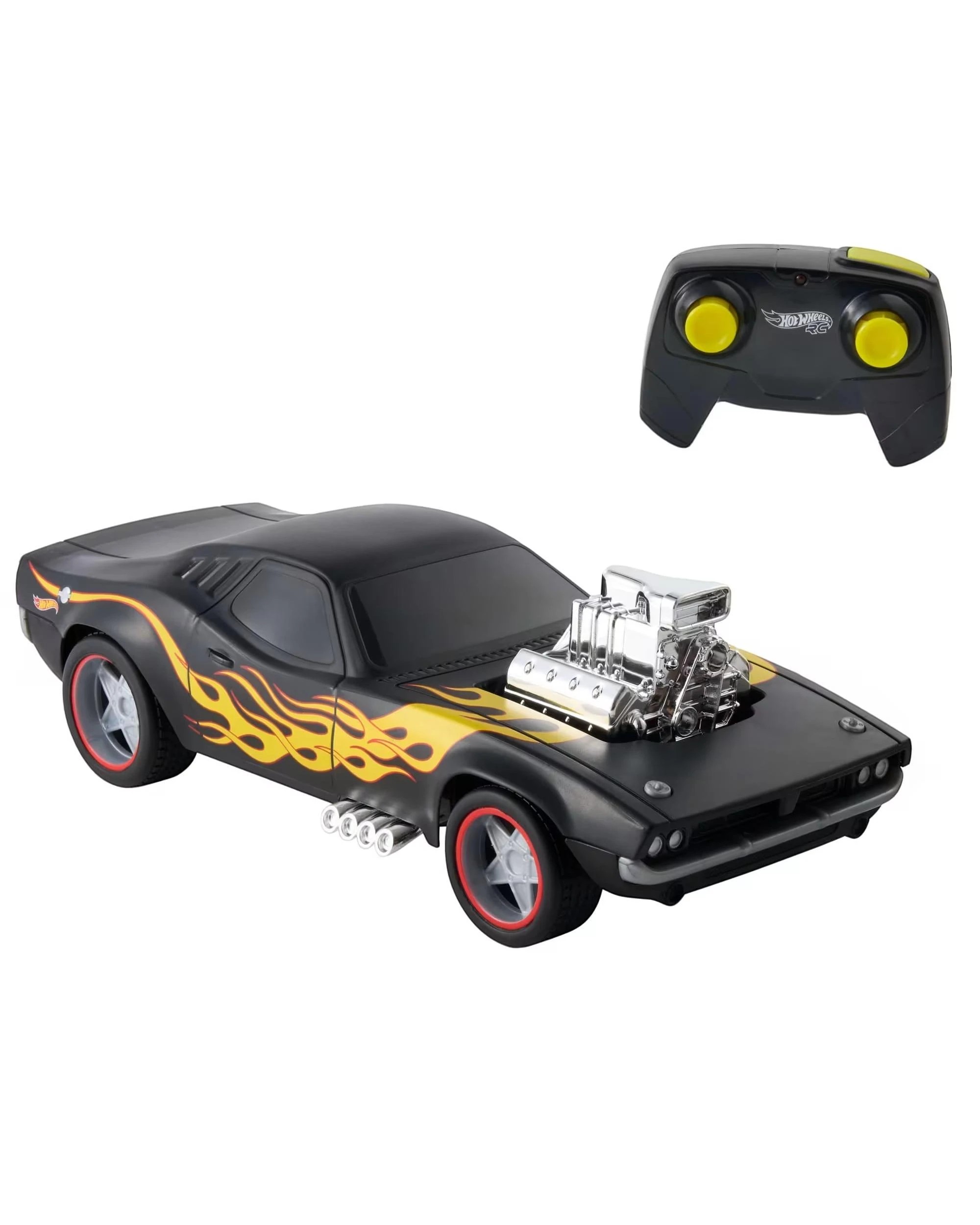 3 Hot Wheels 1:16 Scale RC Rodger Dodger Black, 3 of 6