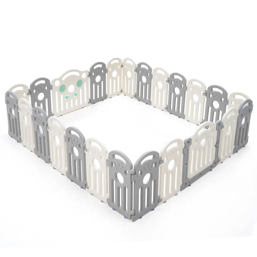 1 Playpals Kids Playpen Baby Safety Gate Toddler Fence Child Play Game 24 Panels - Multi, 1 of 6