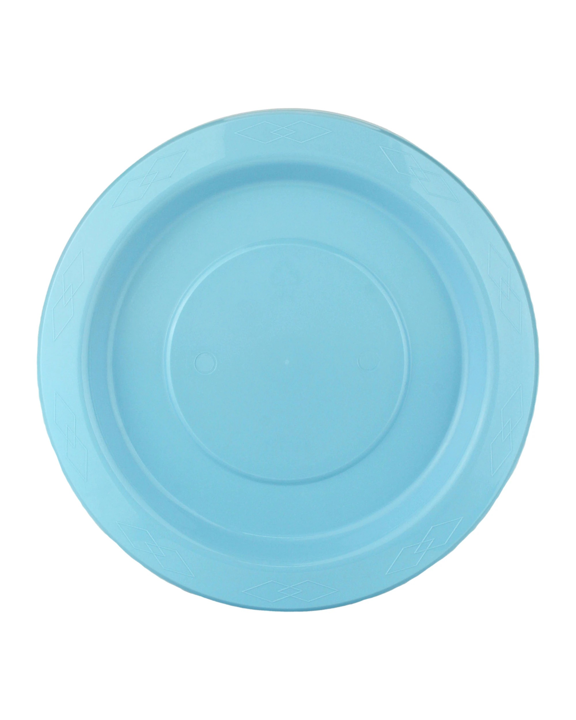 1 Alpen 18cm Reusable Plates Pack of 20 - Ice Light Blue - Light Blue, 1 of 3